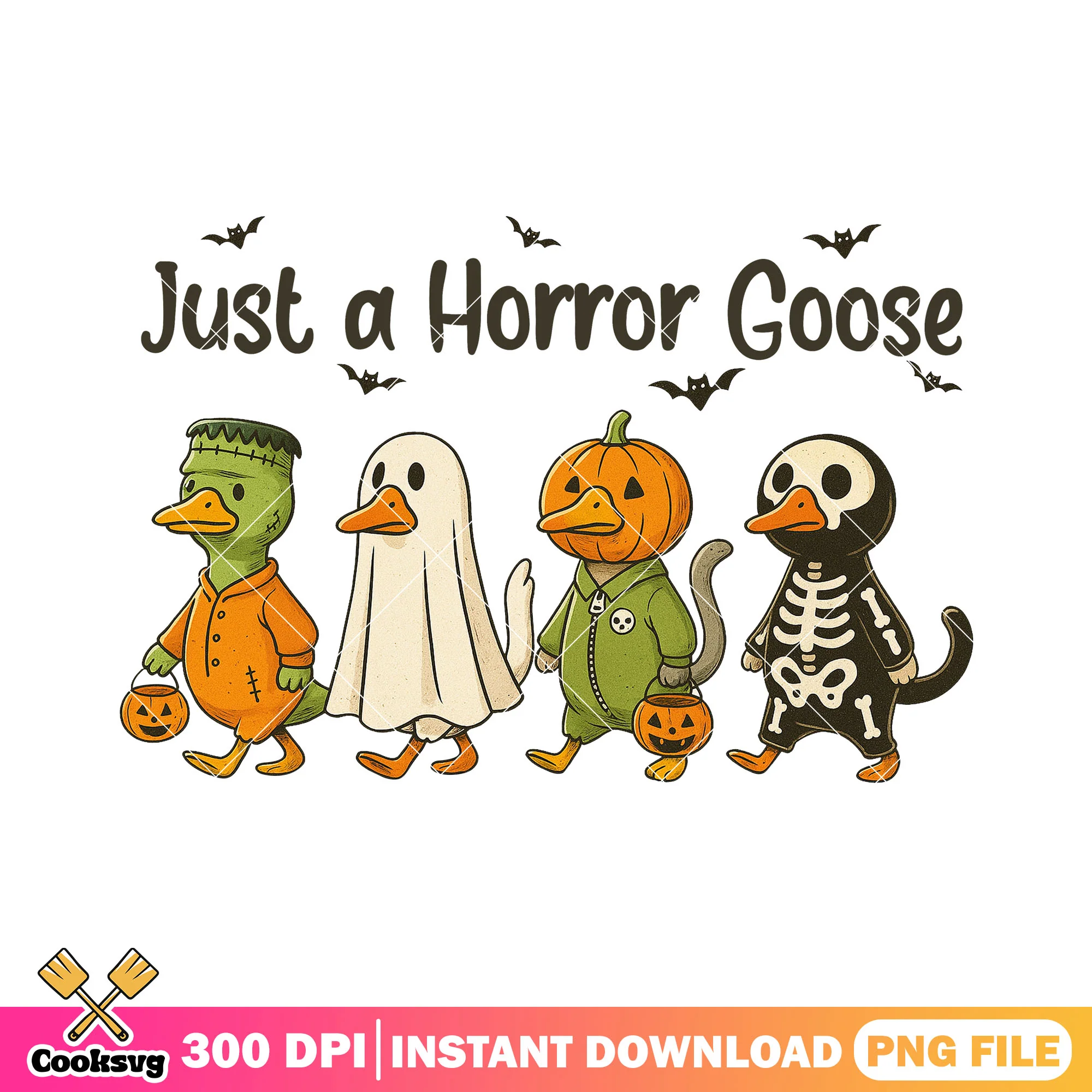 Just a horror goose png, halloween custome png, horror movie png