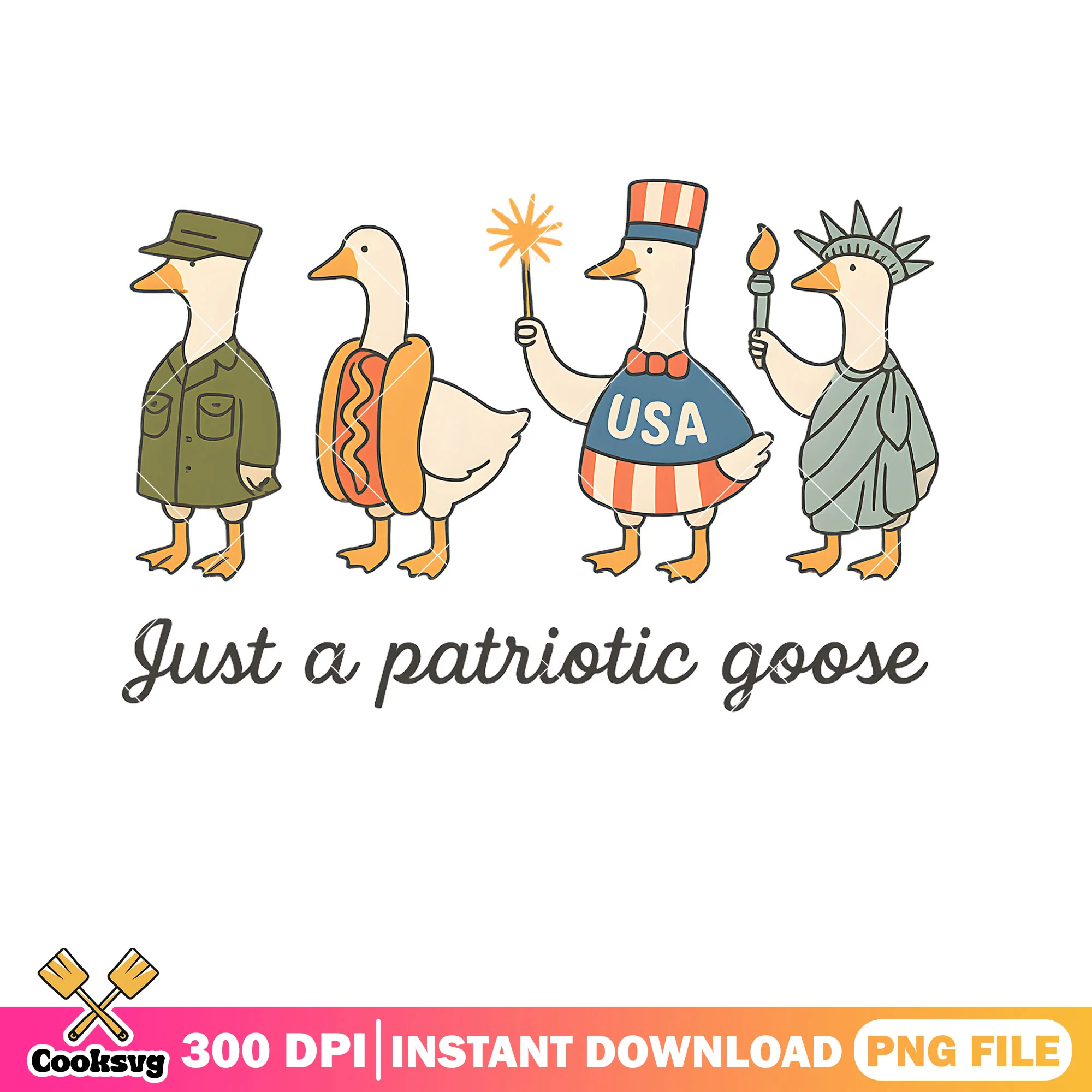 Just a patriotic goose usa png, patriotic goose png, goose america png