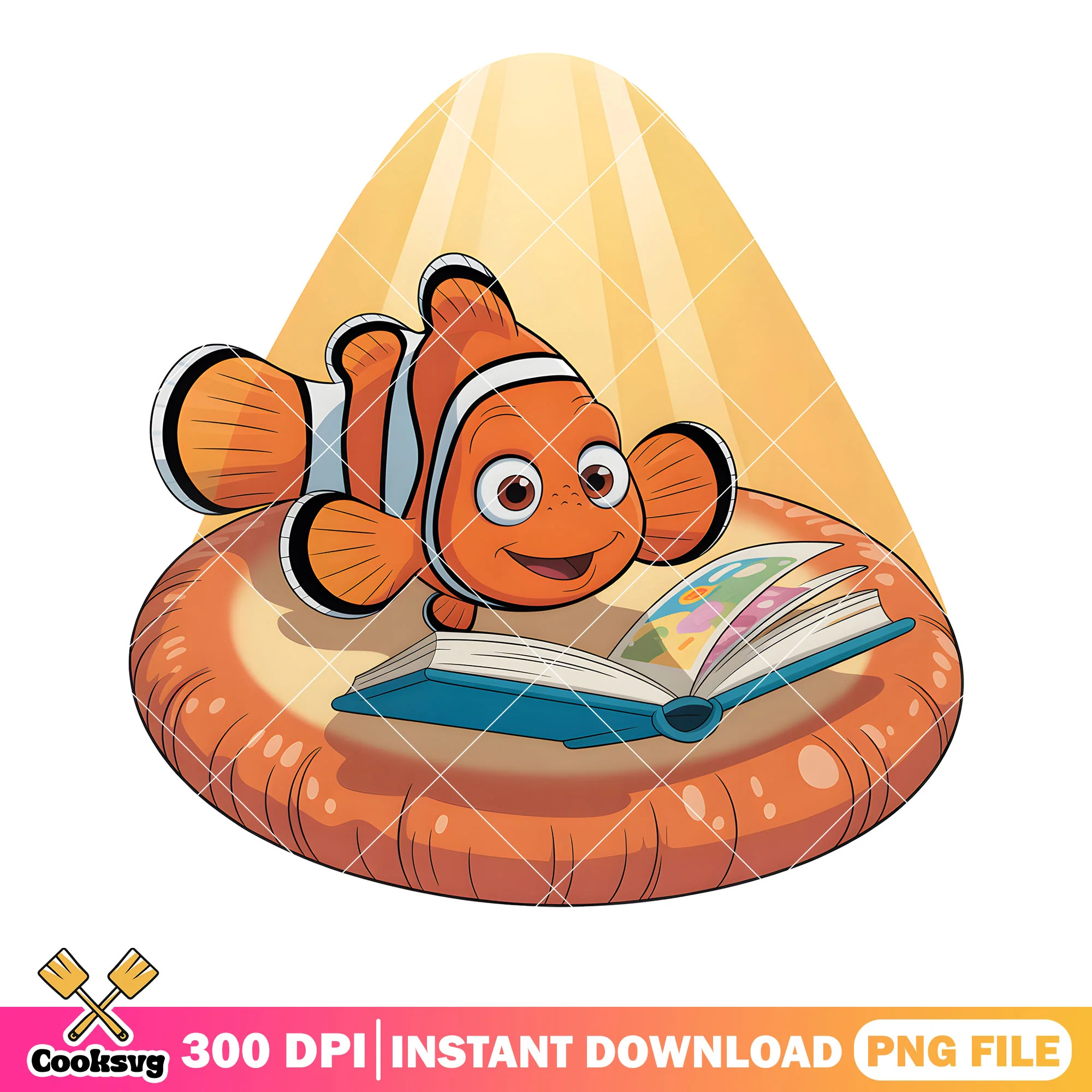 Just book and nemo png, nemo poster png, finding nemo png