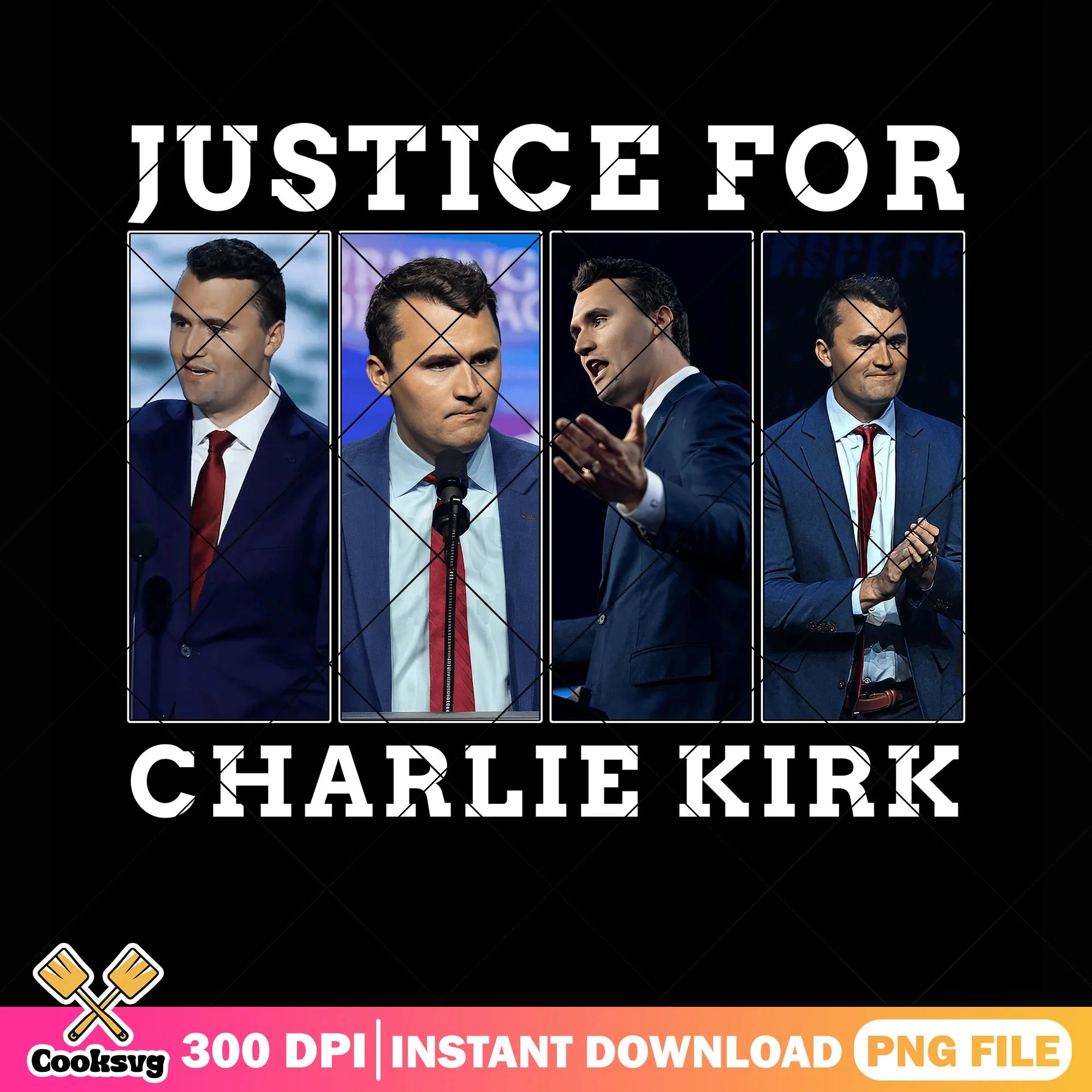 Justice for charlie design png, charlie png, charlie kirk 2025 png
