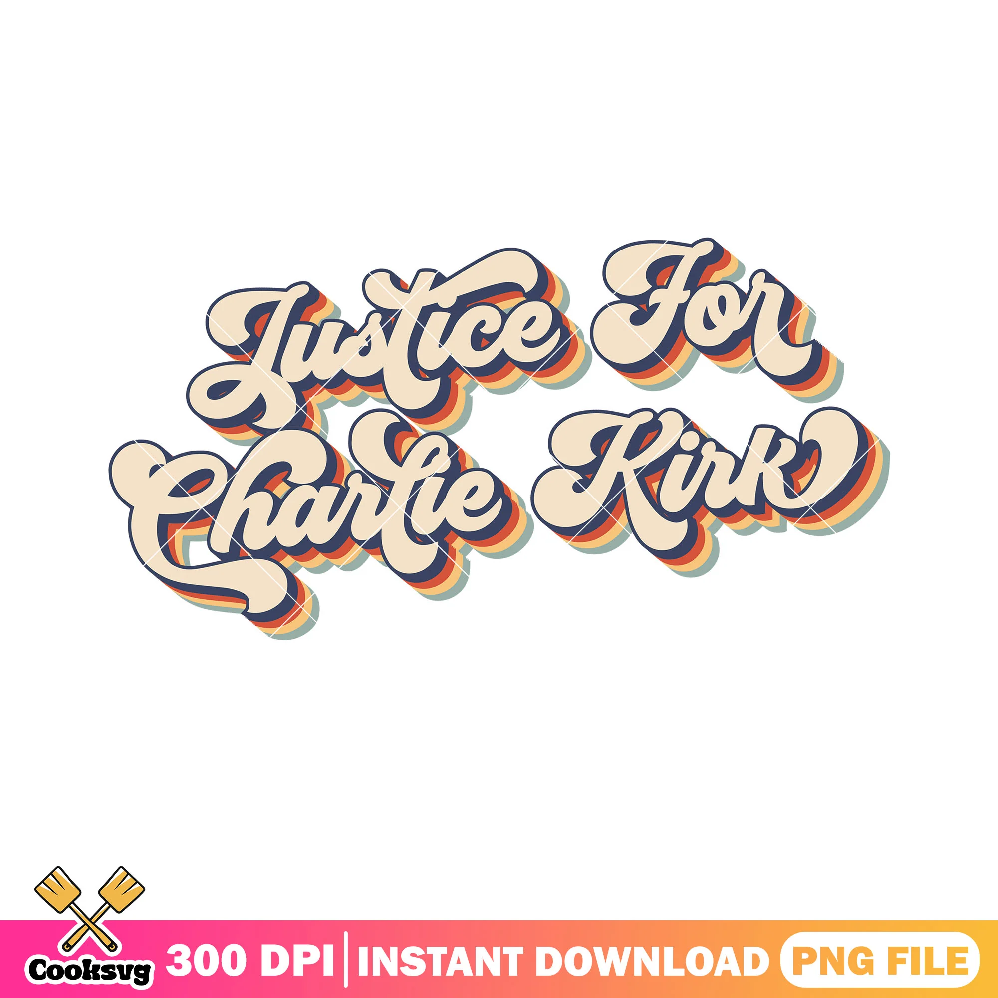 Justice for charlie kirk design png, Justice for Charlie png