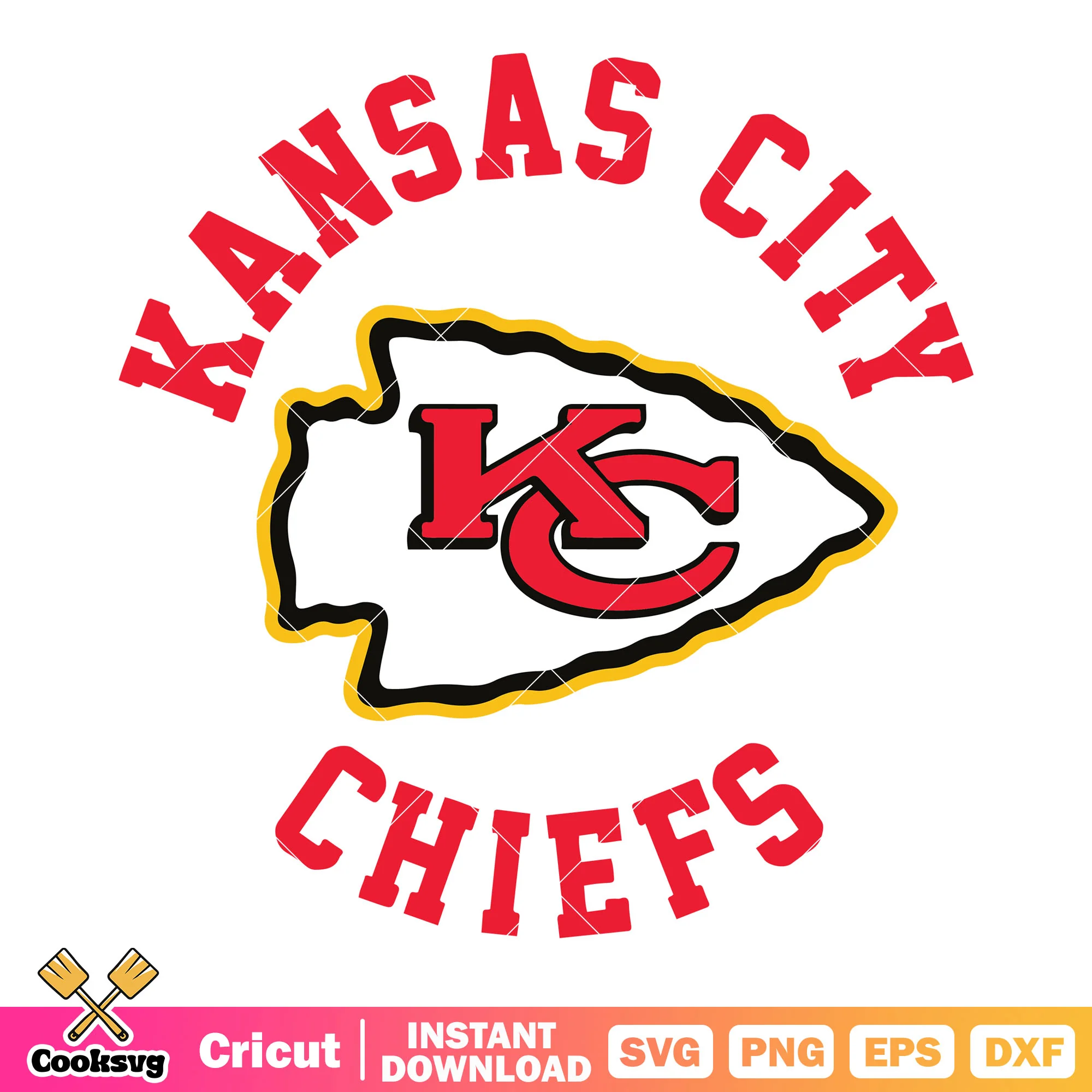 Kansas city chiefs nfl team svg, kc chiefs svg, arrowhead svg