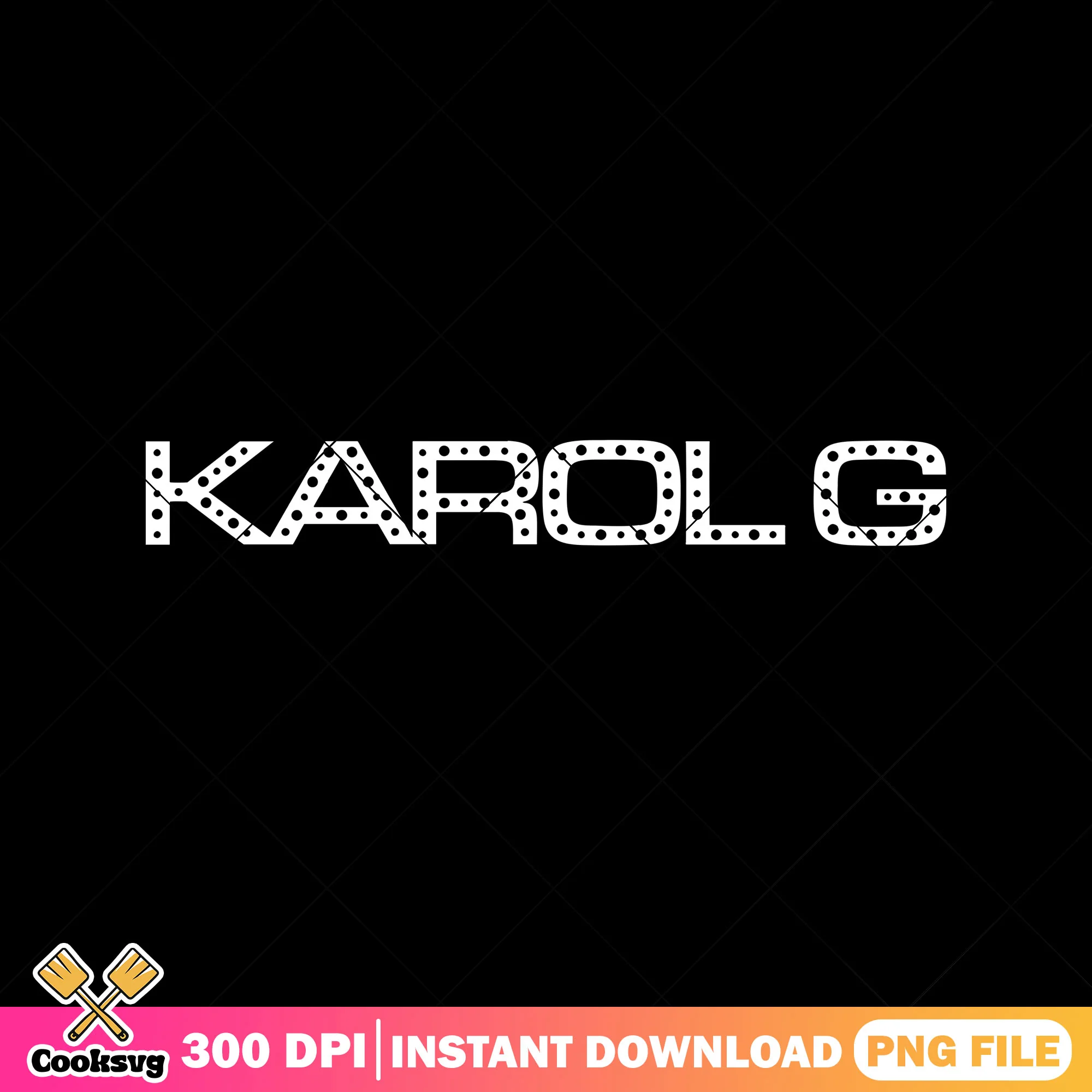 Karol g white logo png, karol g singer png, karol g name png