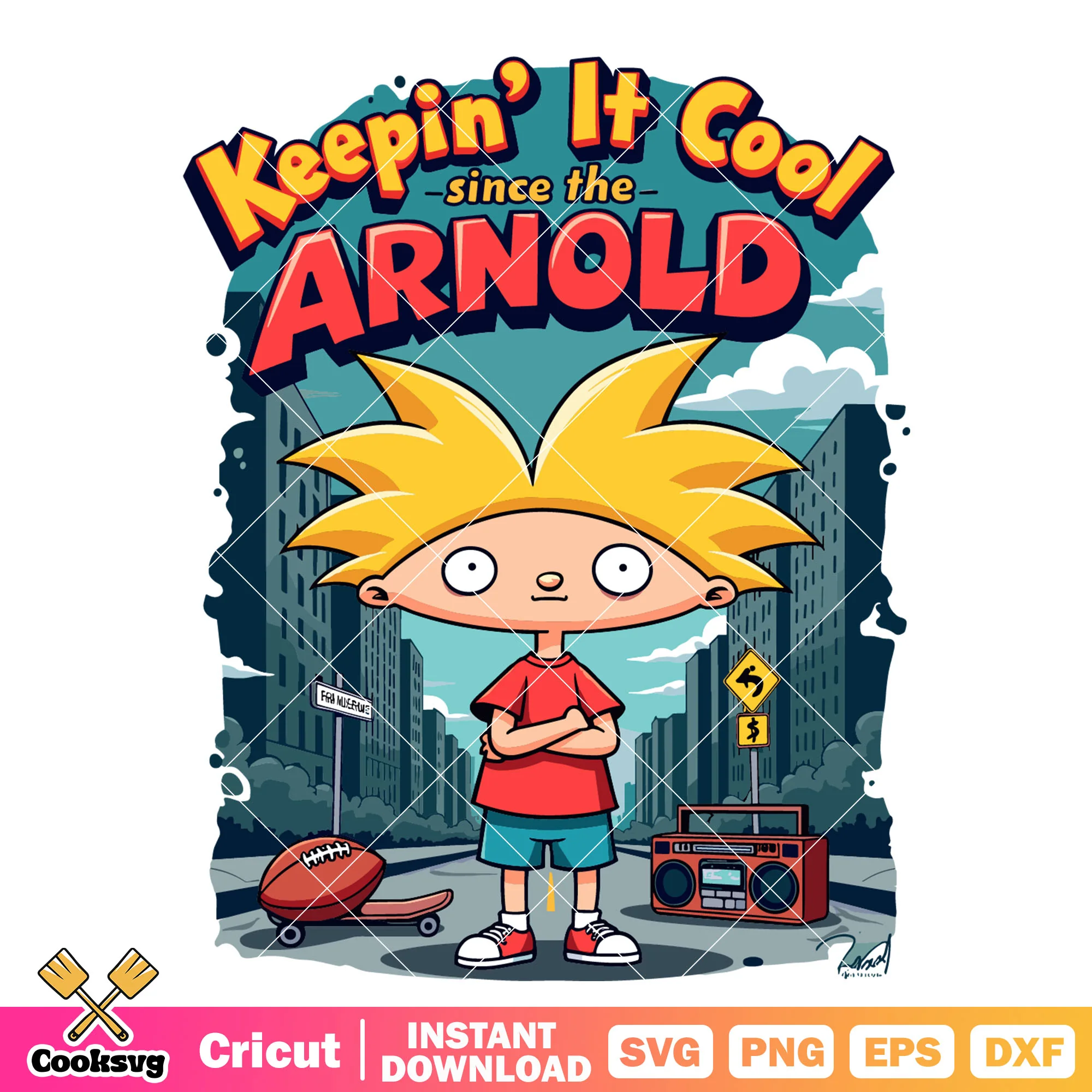 Keepin it cool since the arnold svg, hey arnold svg, arnold cartoon svg