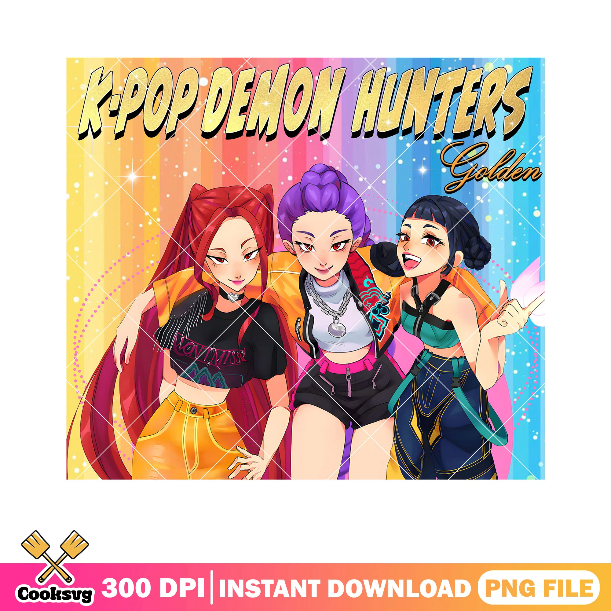 Kpop demon hunters girl png, demon hunter golden png, girls golden png