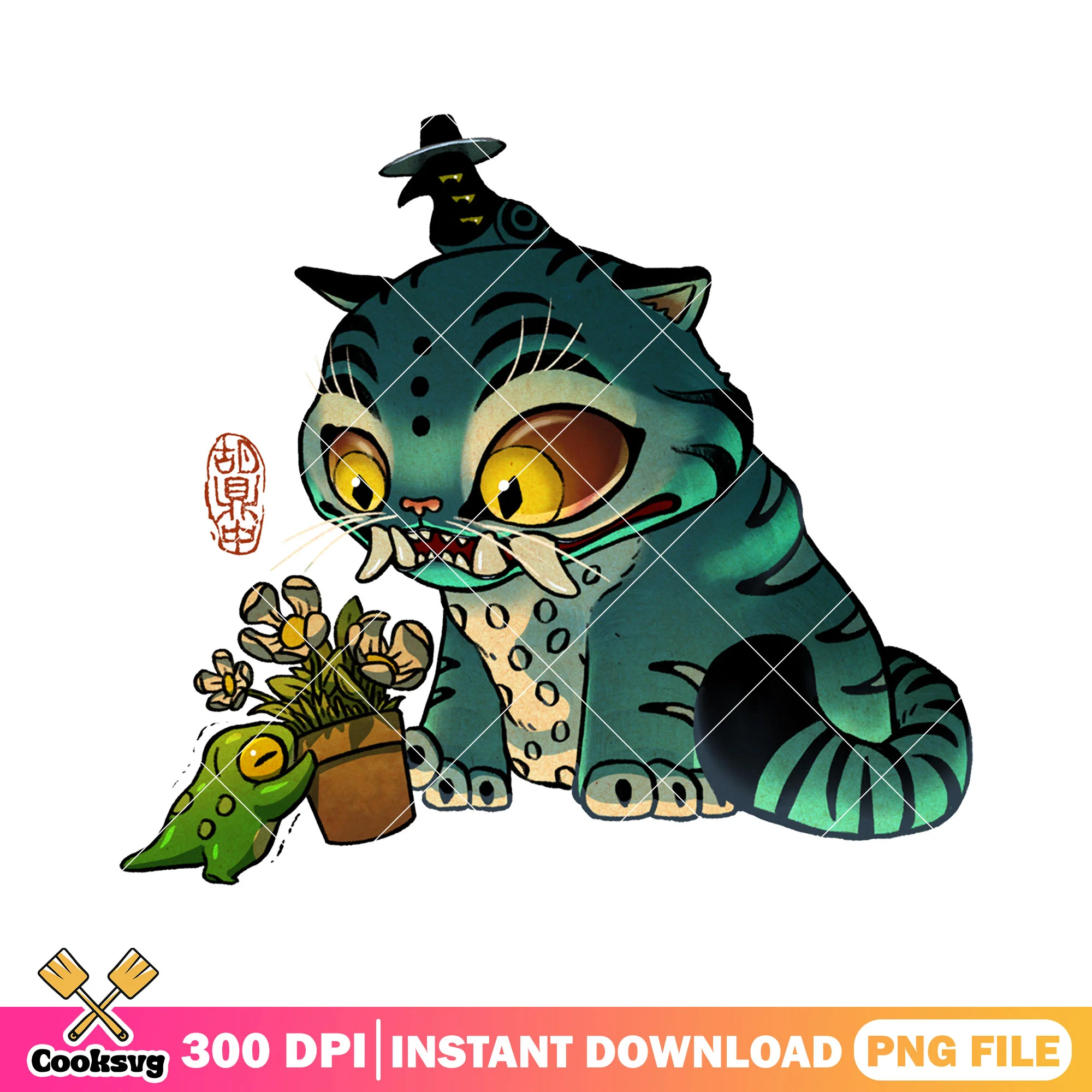 Kpop derpy sussy demon png, derpy tiger png, k pop demon png