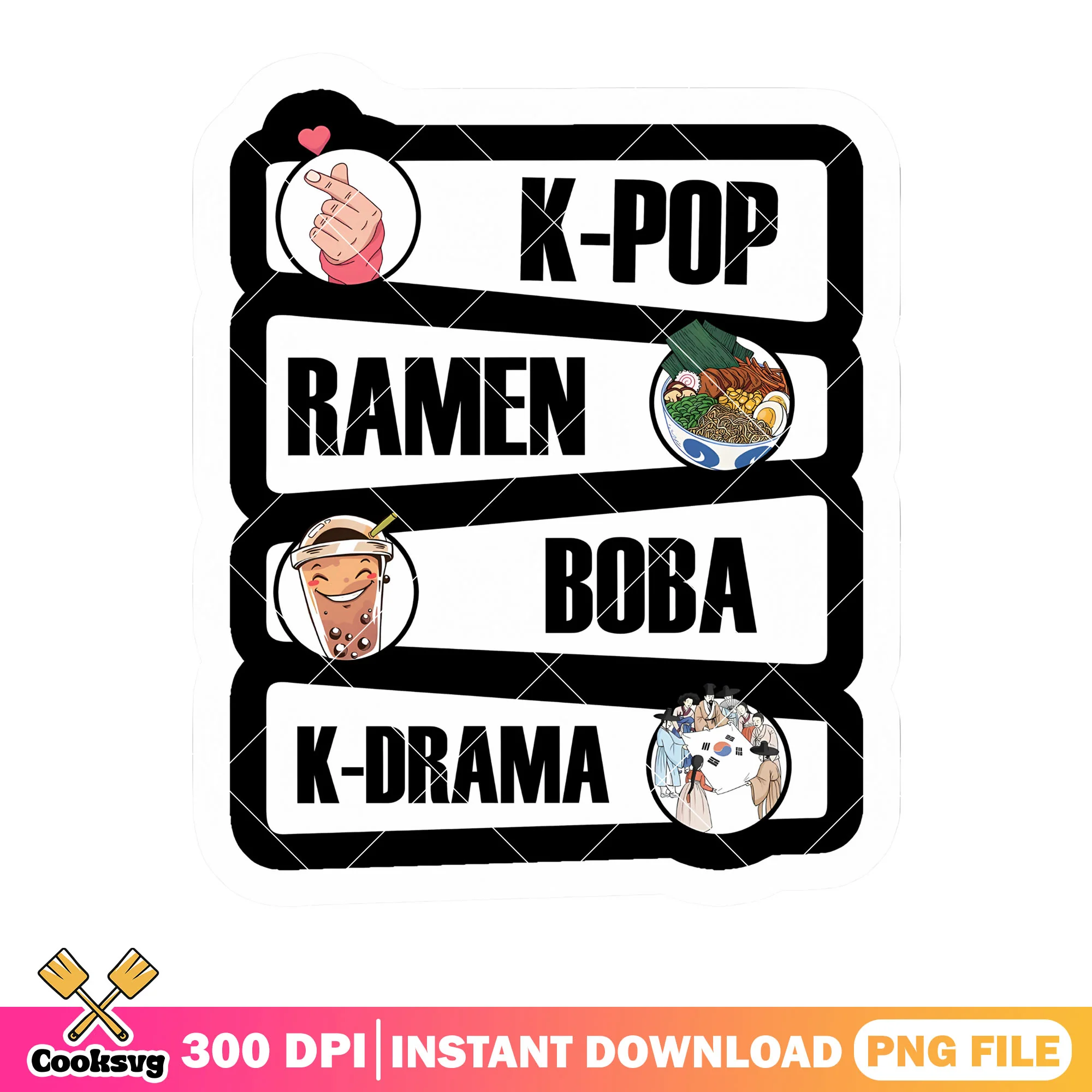 Kpop ramen boba k drama png, kpop fan png, kpop idols png