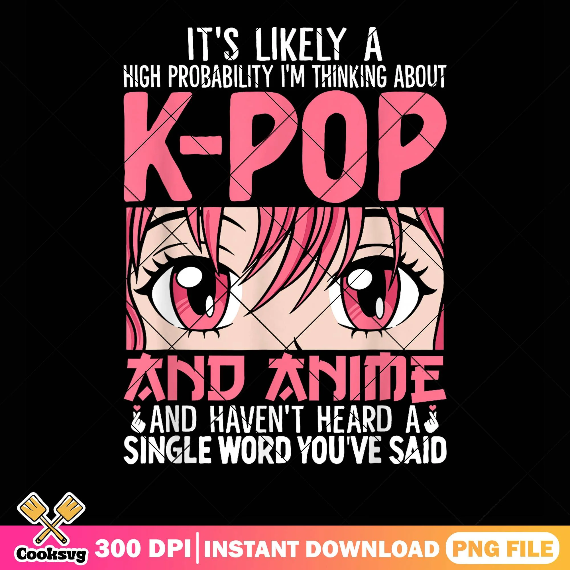 Kpop x anime lover png, kpop netflix png, anime girl png