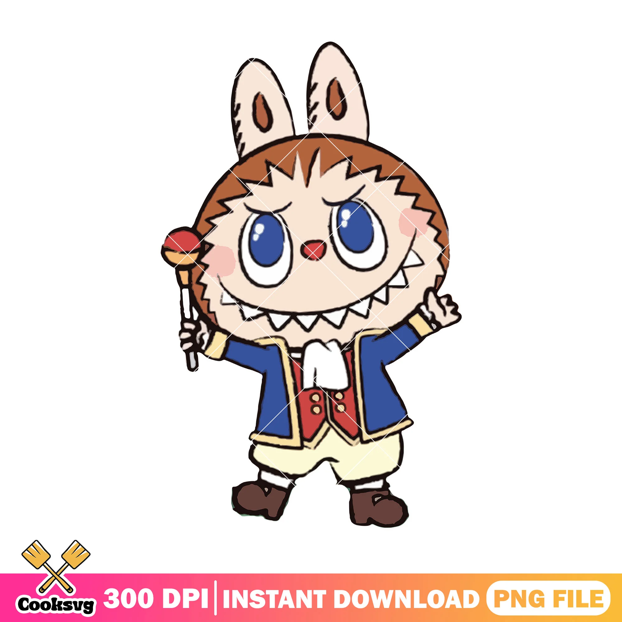 Labubu angry roar png, labubu cute png, labubu art png