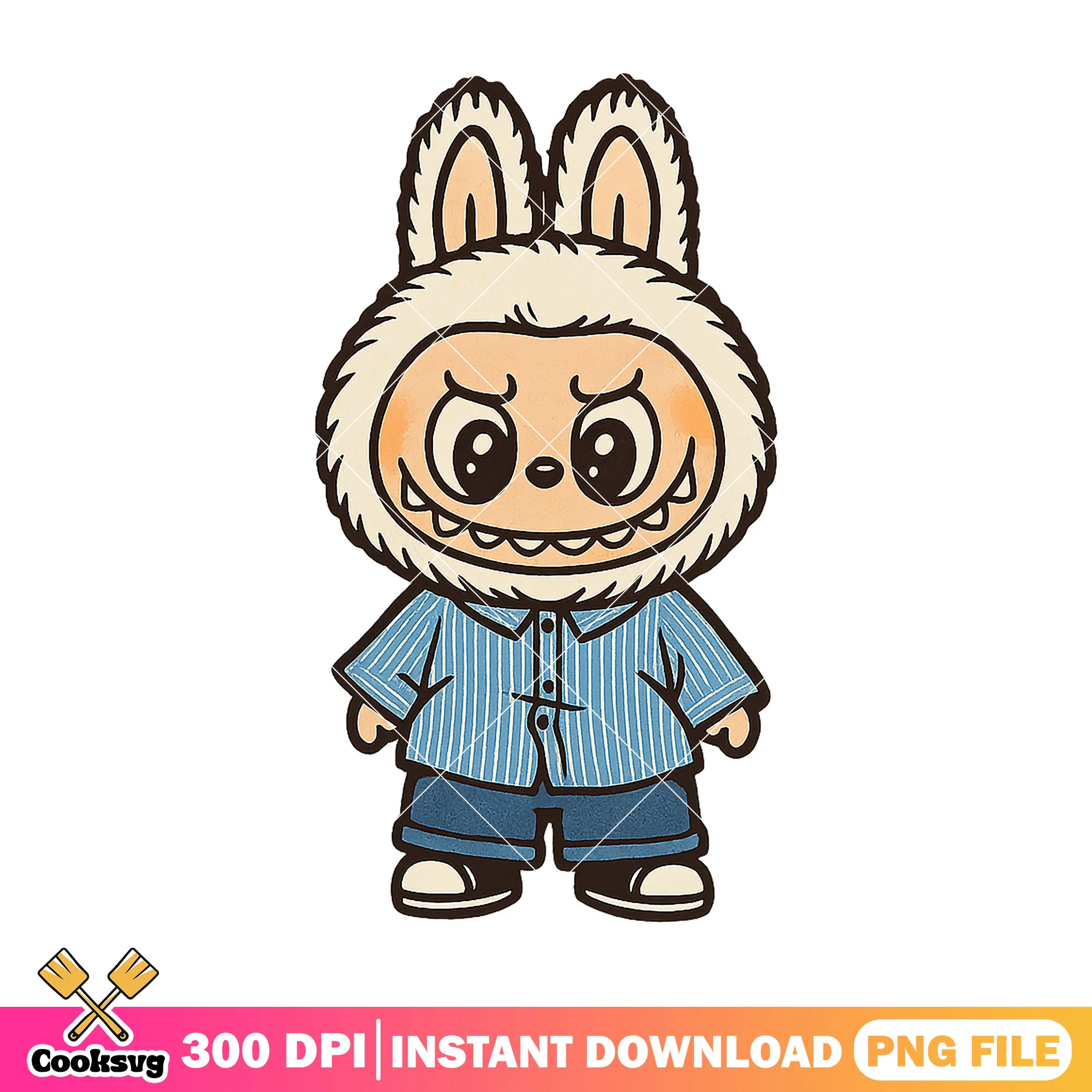 Labubu casual wear png, labubu boy png, labubu outfits png