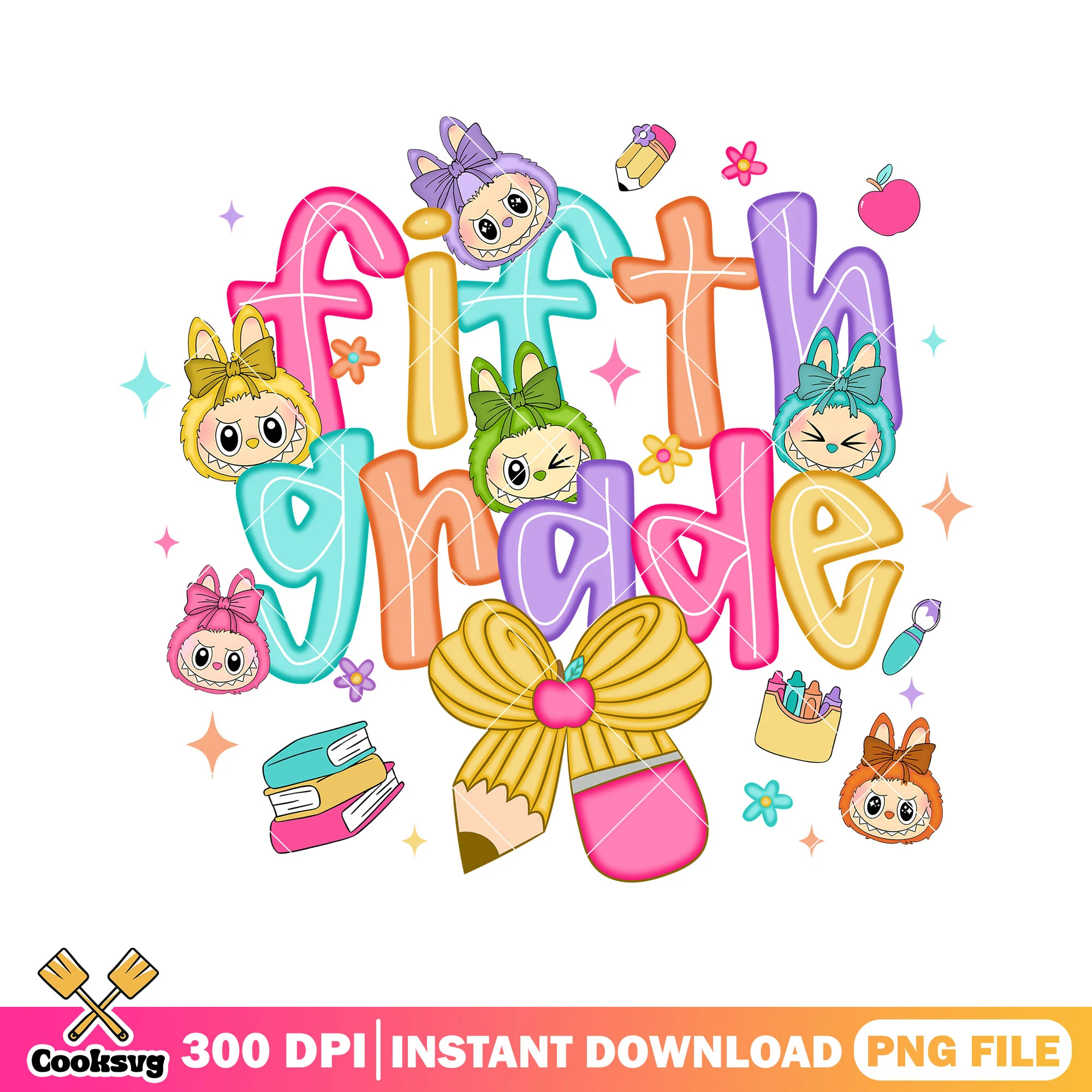 Labubu fifth grade png, cute labubu png, labubu art png