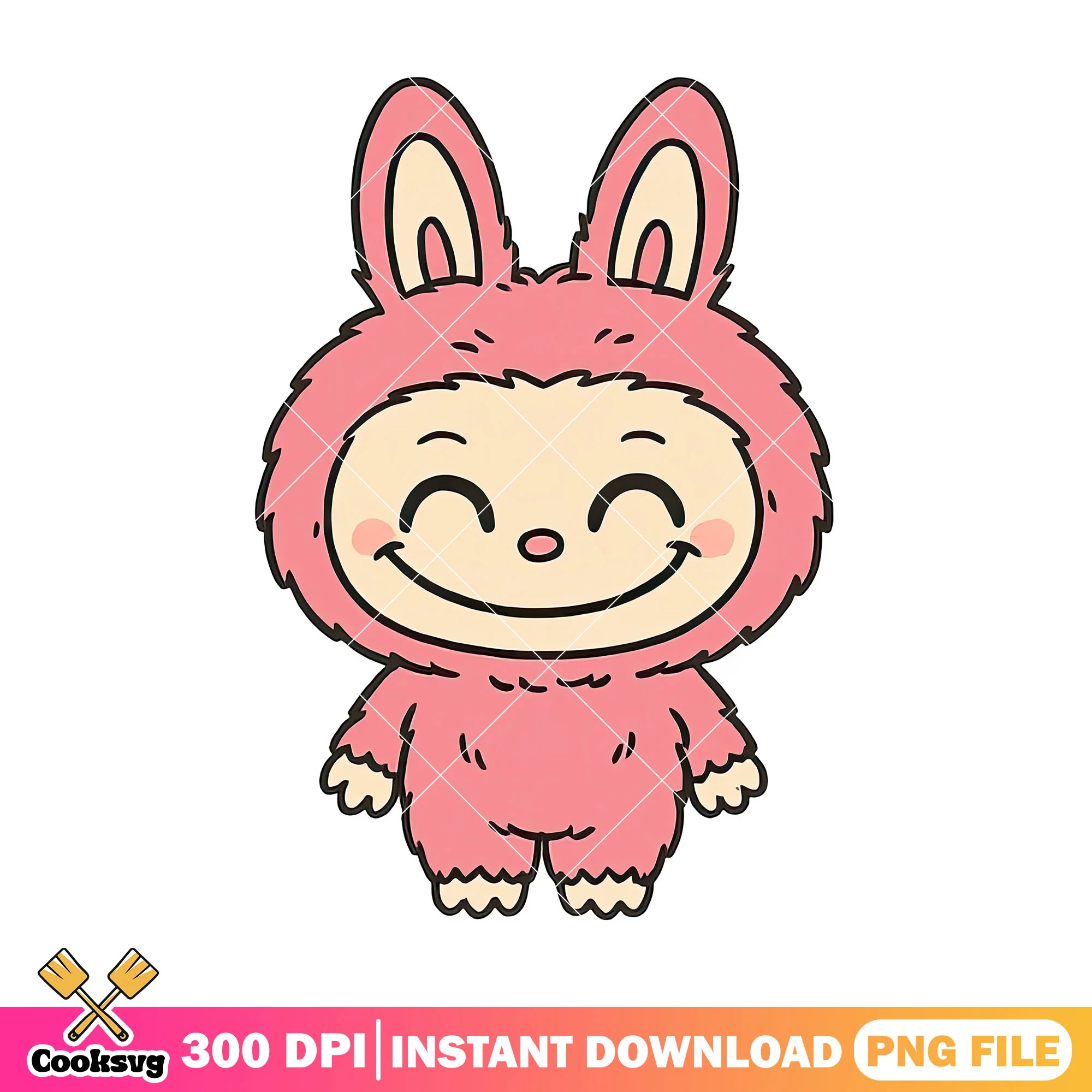 Labubu happy png, baby labubu png, labubu popmart png