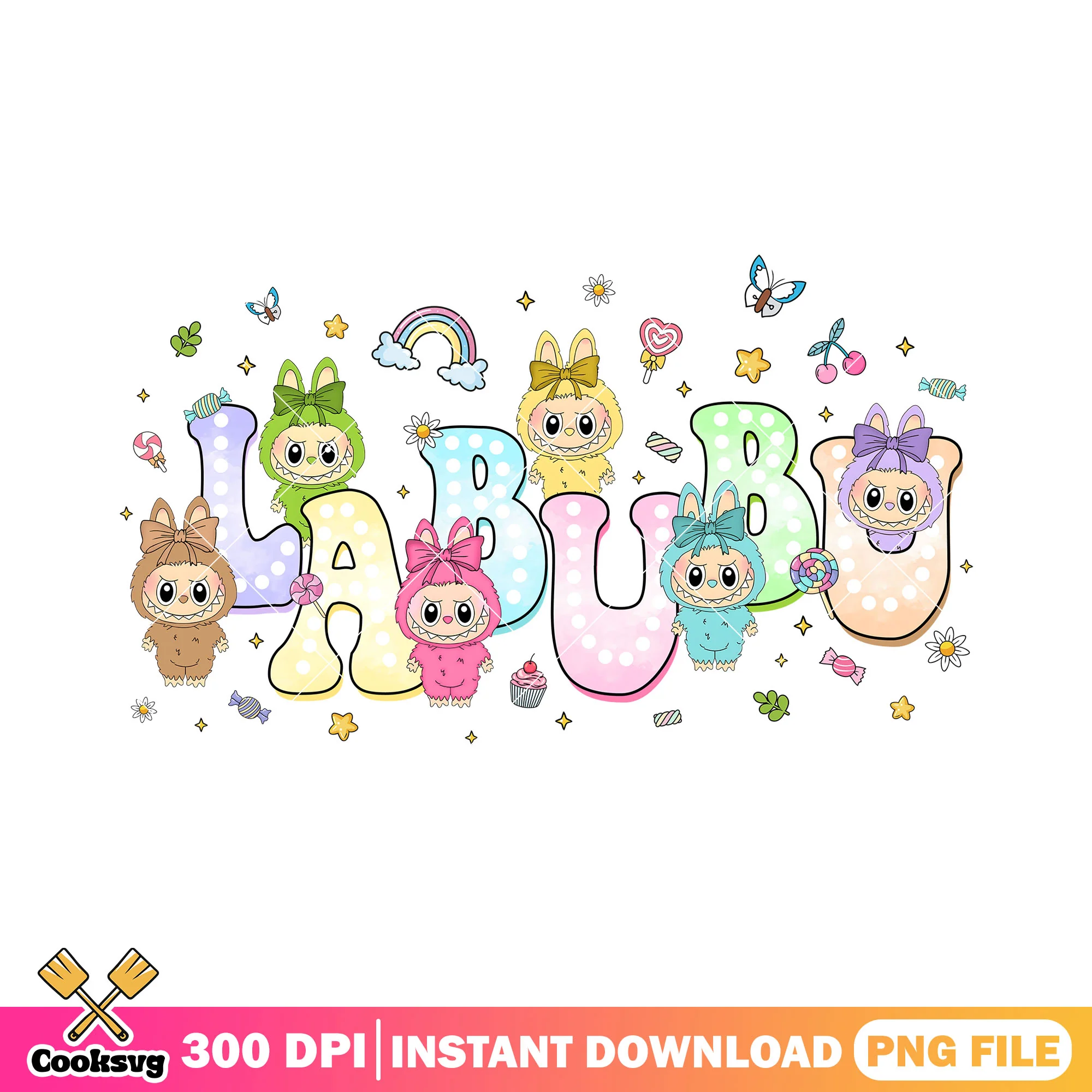 Labubu monsters design png, labubu plush png, labubu friends png
