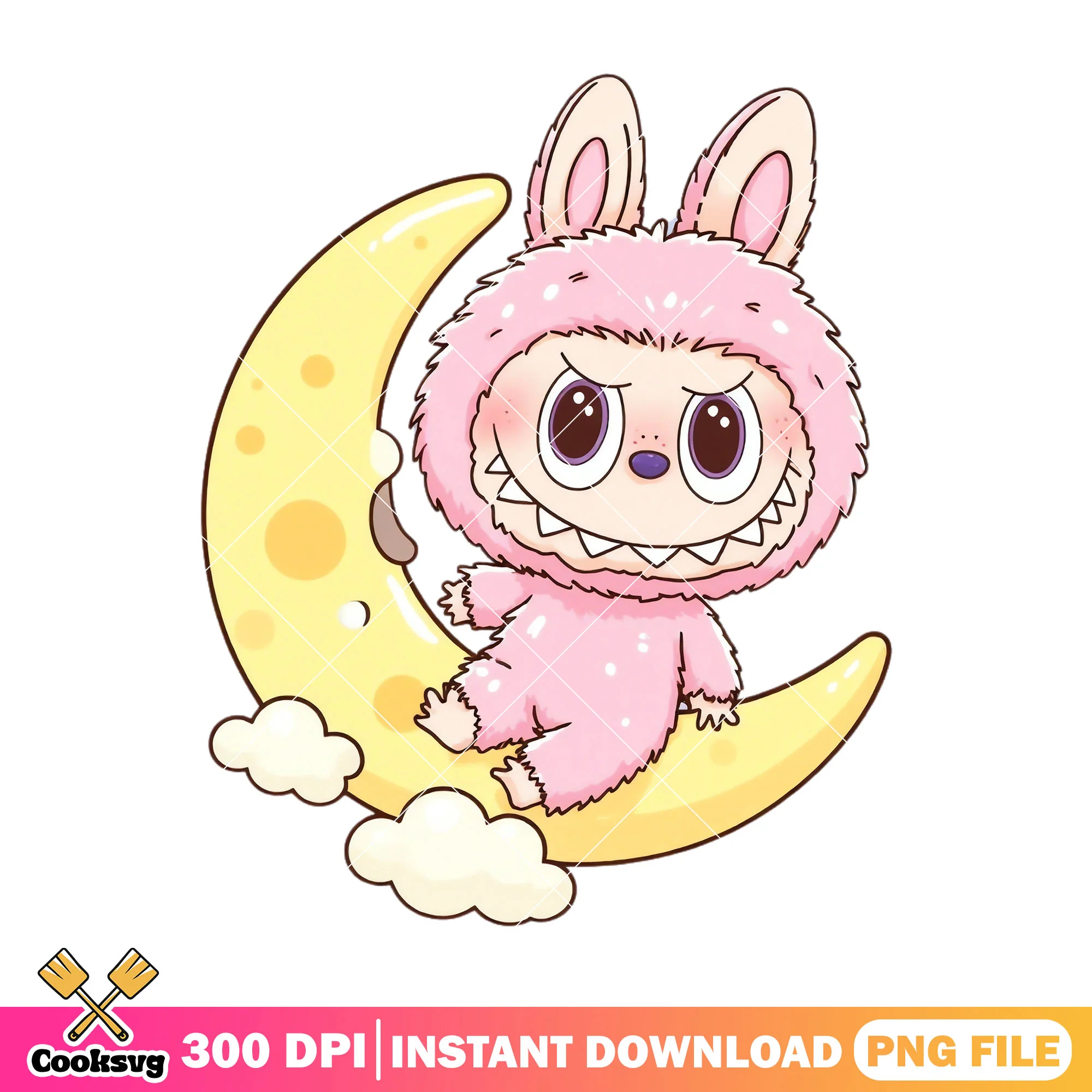 Labubu on the moon png, labubu hehe png, labubu near me png