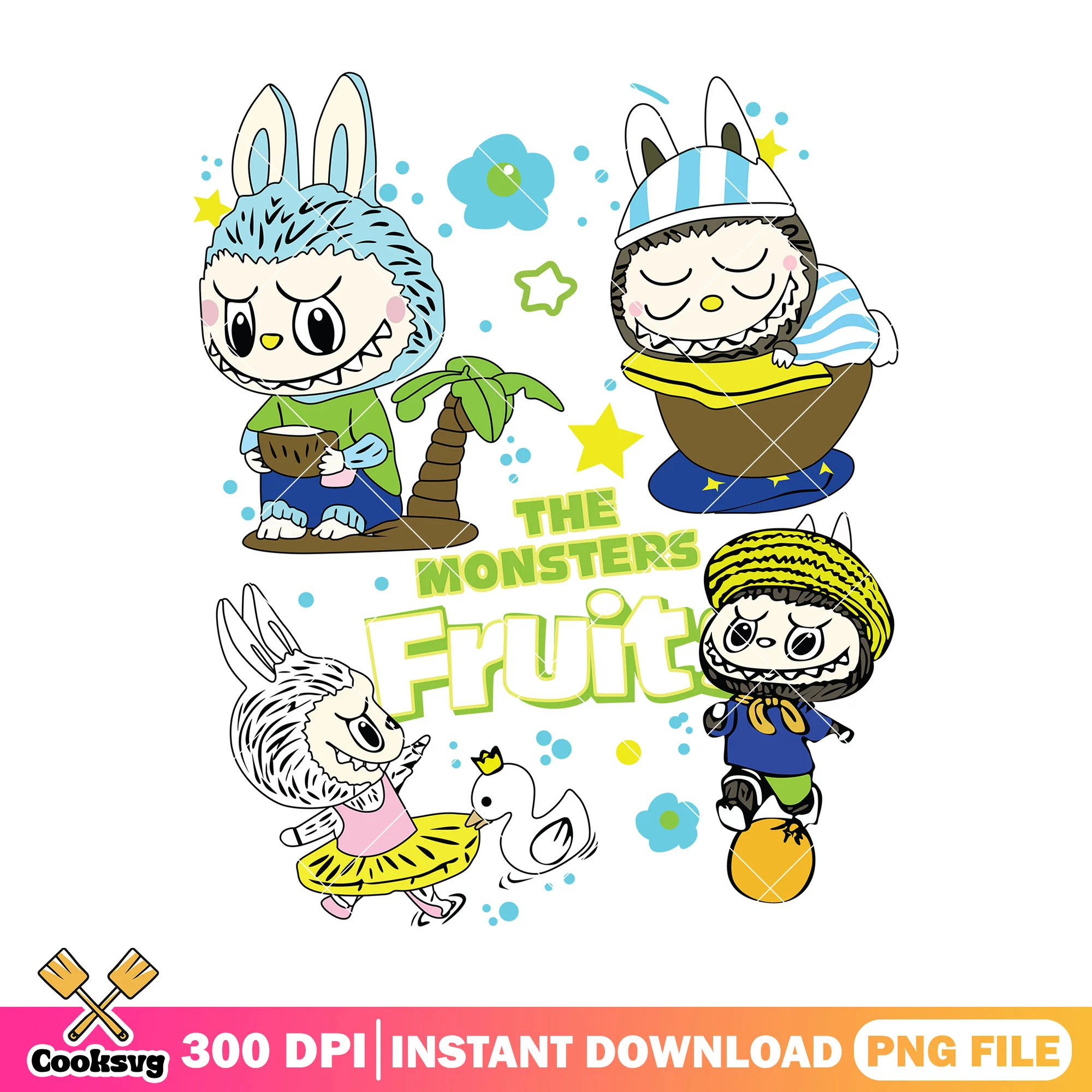 Labubu the monsters fruit png, cute labubu png, labubu picture png