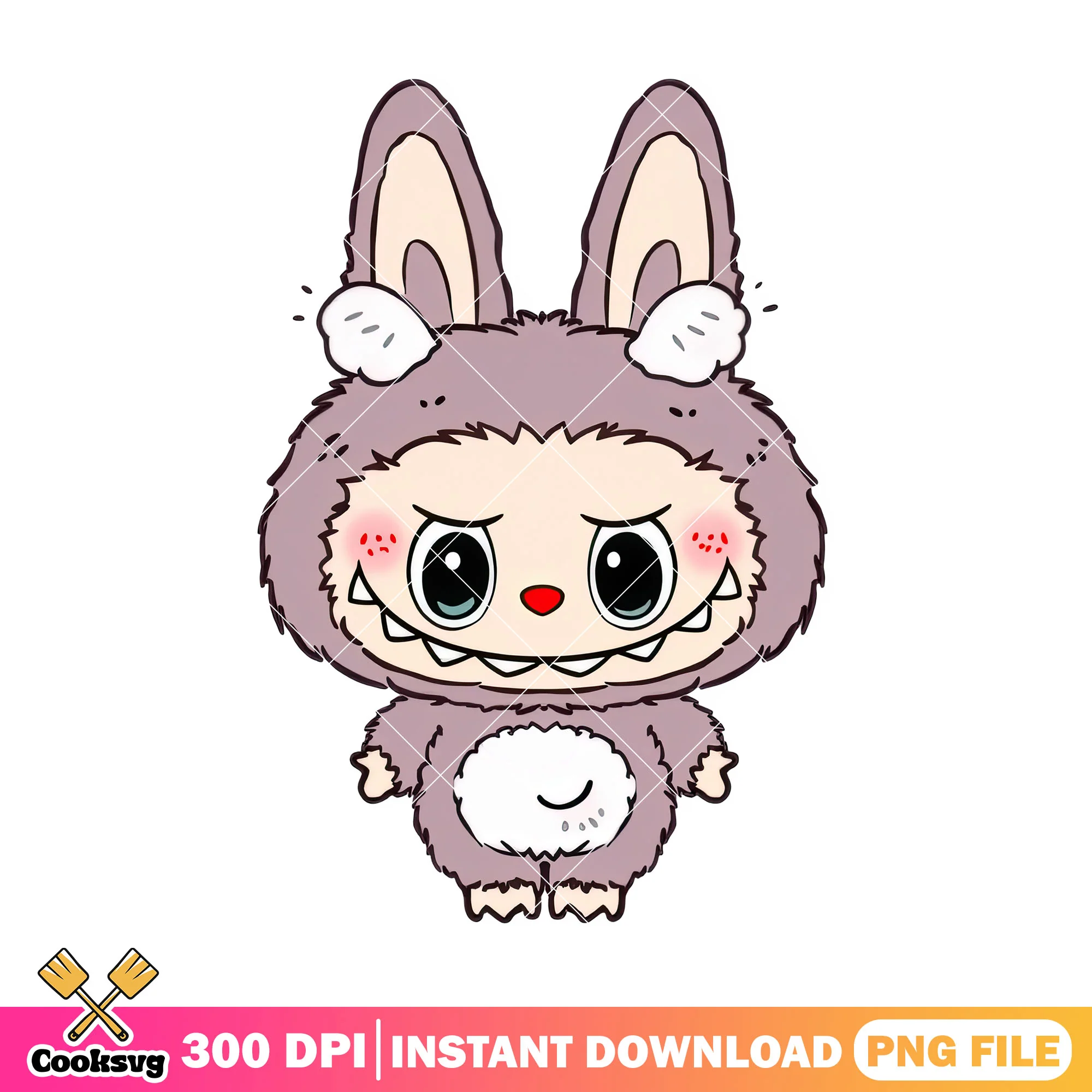 Labubu with wing head png, labubu baby png, labubu plush png