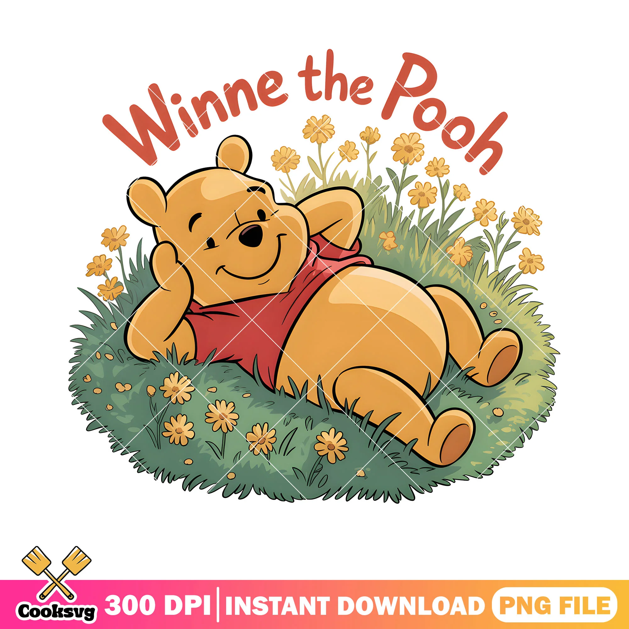 Lazy pooh relax png, disney pooh png, winnie the pooh png