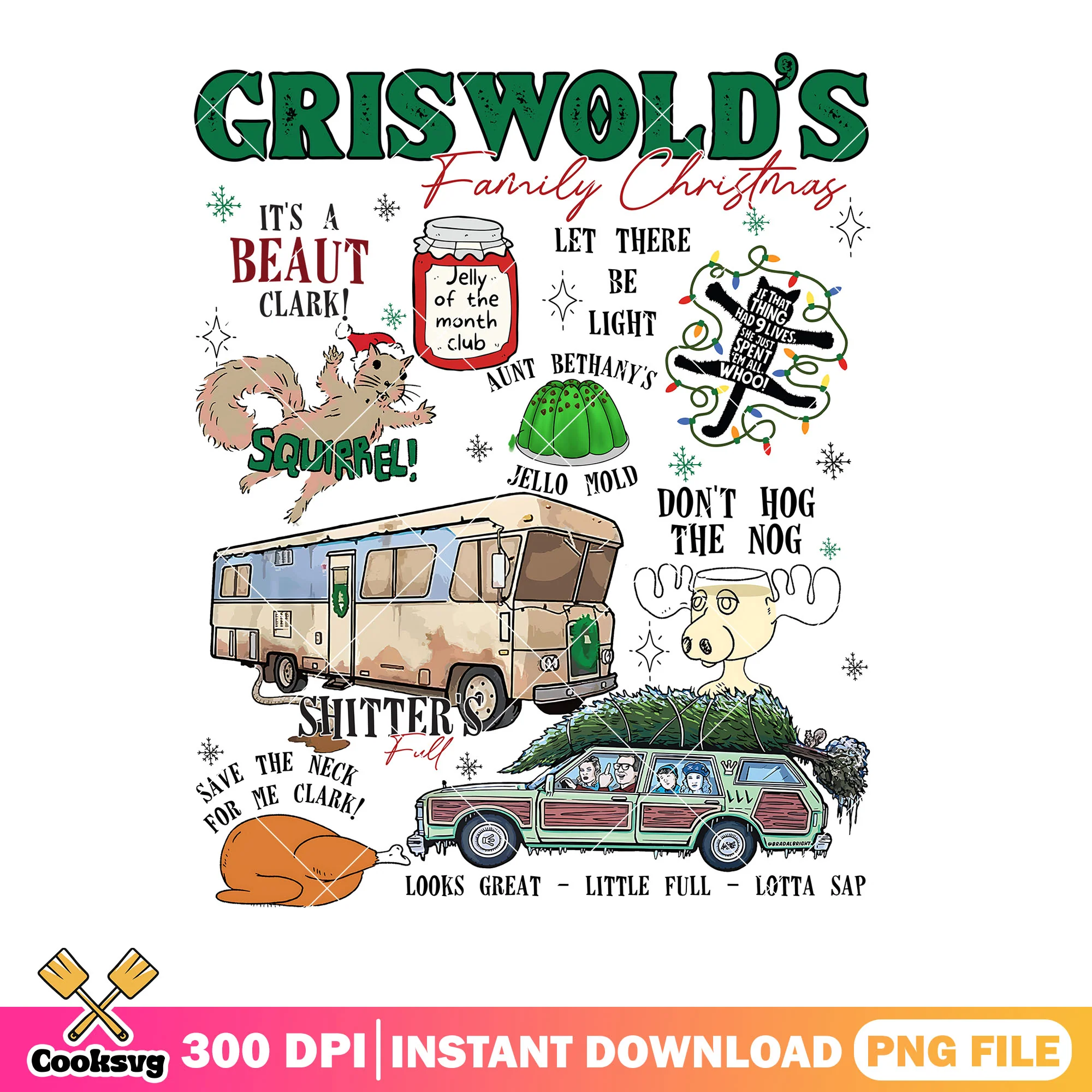 Let there be light png, national christmas vacation png, griswold png