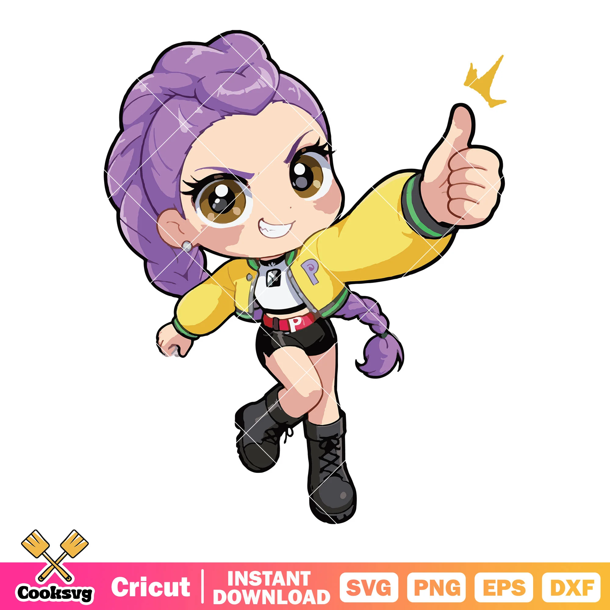 Like thump chibi rumi svg, huntrix movie svg, rumi huntrix svg