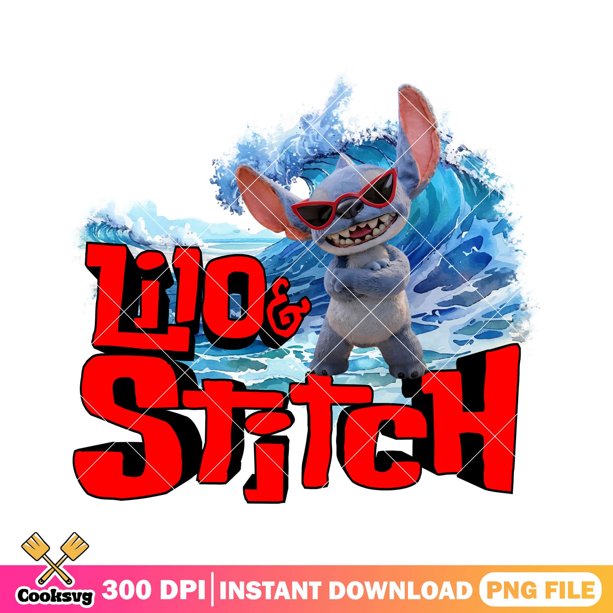 Lilo and stitch in waves png, stitch suffing png, lilo stitch png