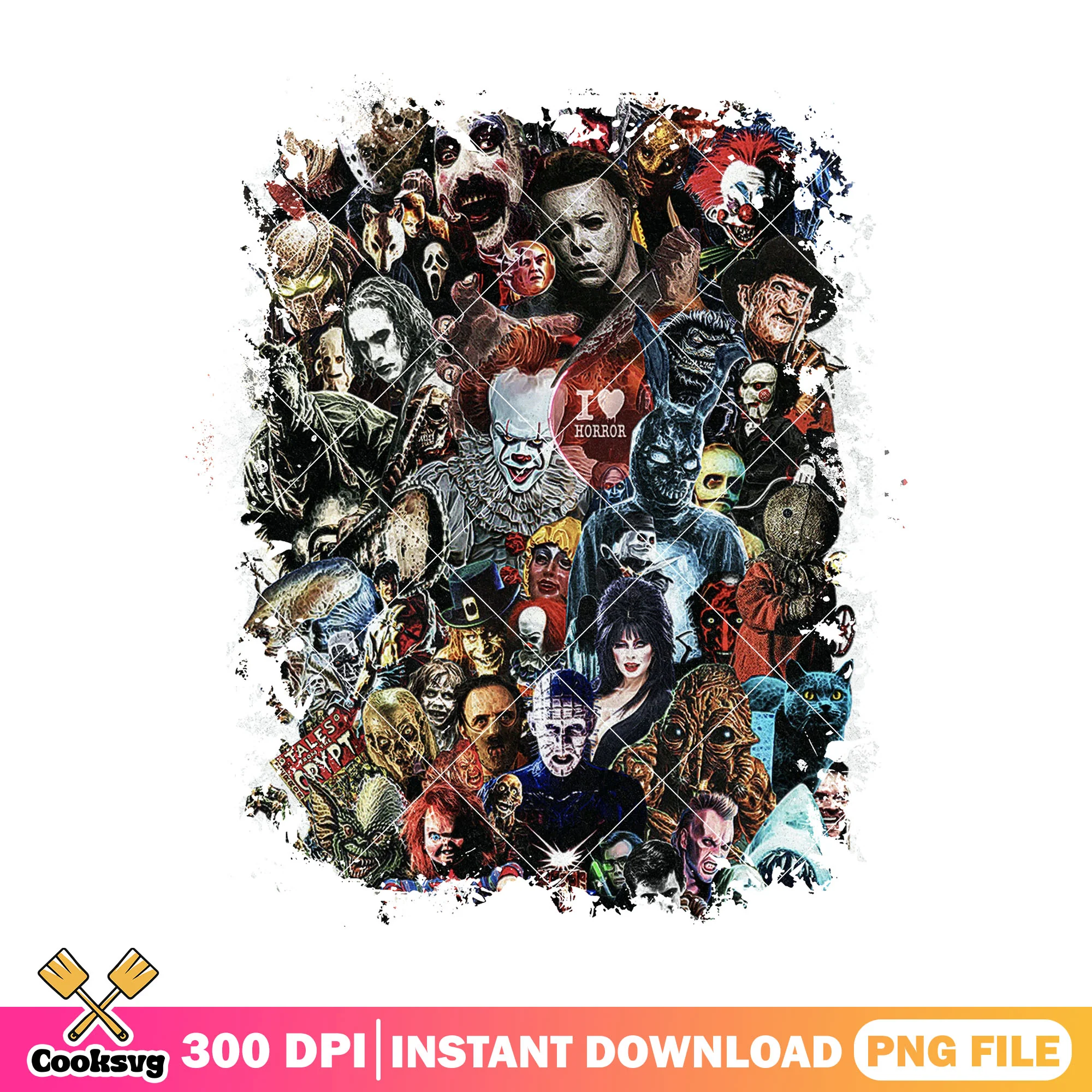 List of horror movie killers design png, hubie halloween cast png