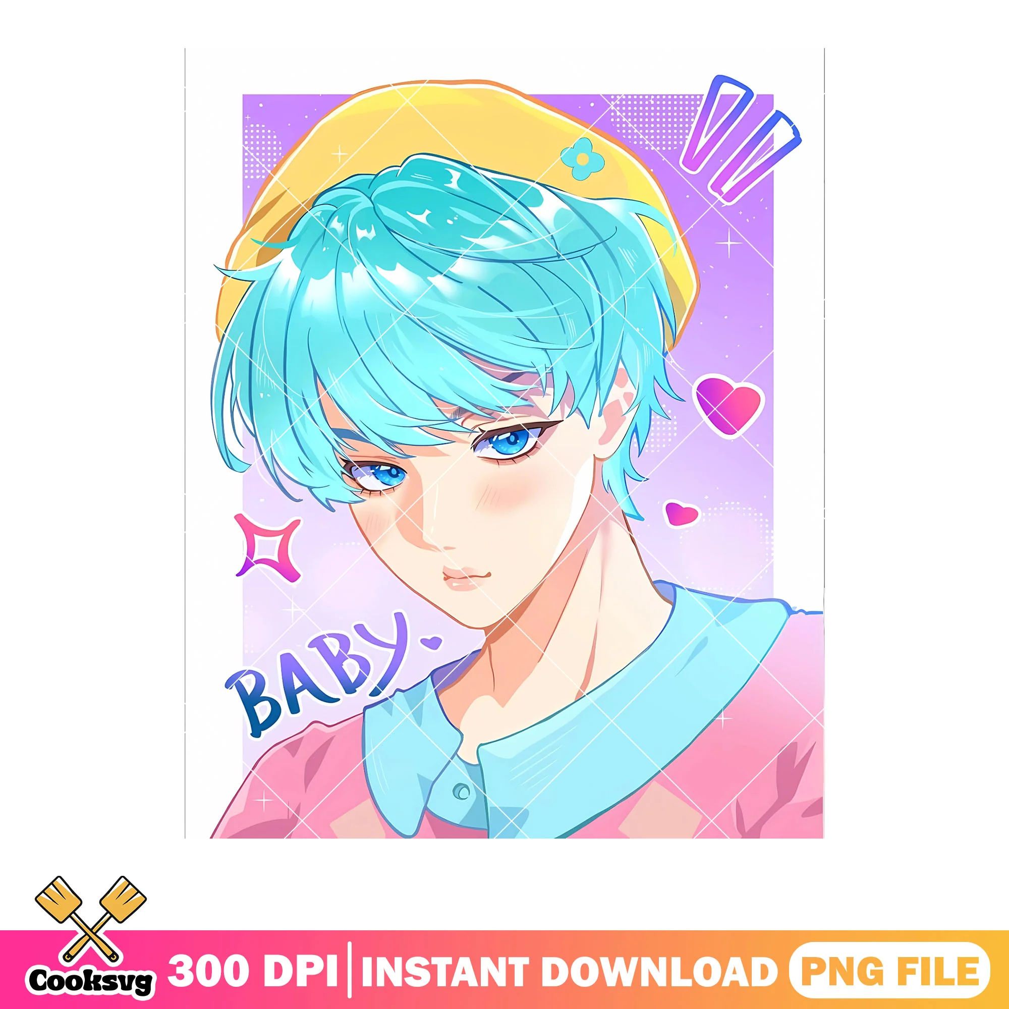 Little baby anime boys png, baby saja boys png, kpop demon hunters png