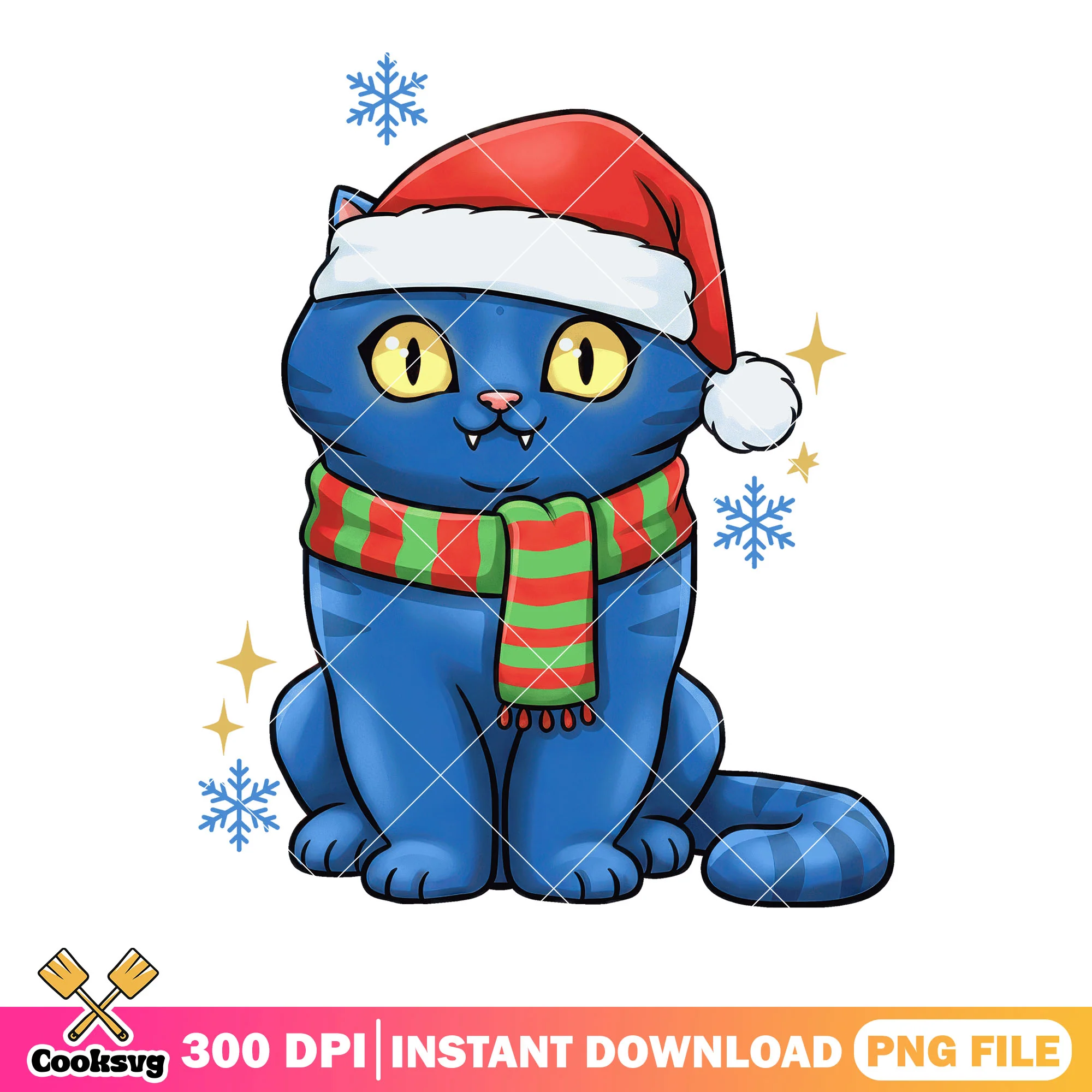 Little blue cat christmas png, kpop demon hunters png, derpy huntrix png