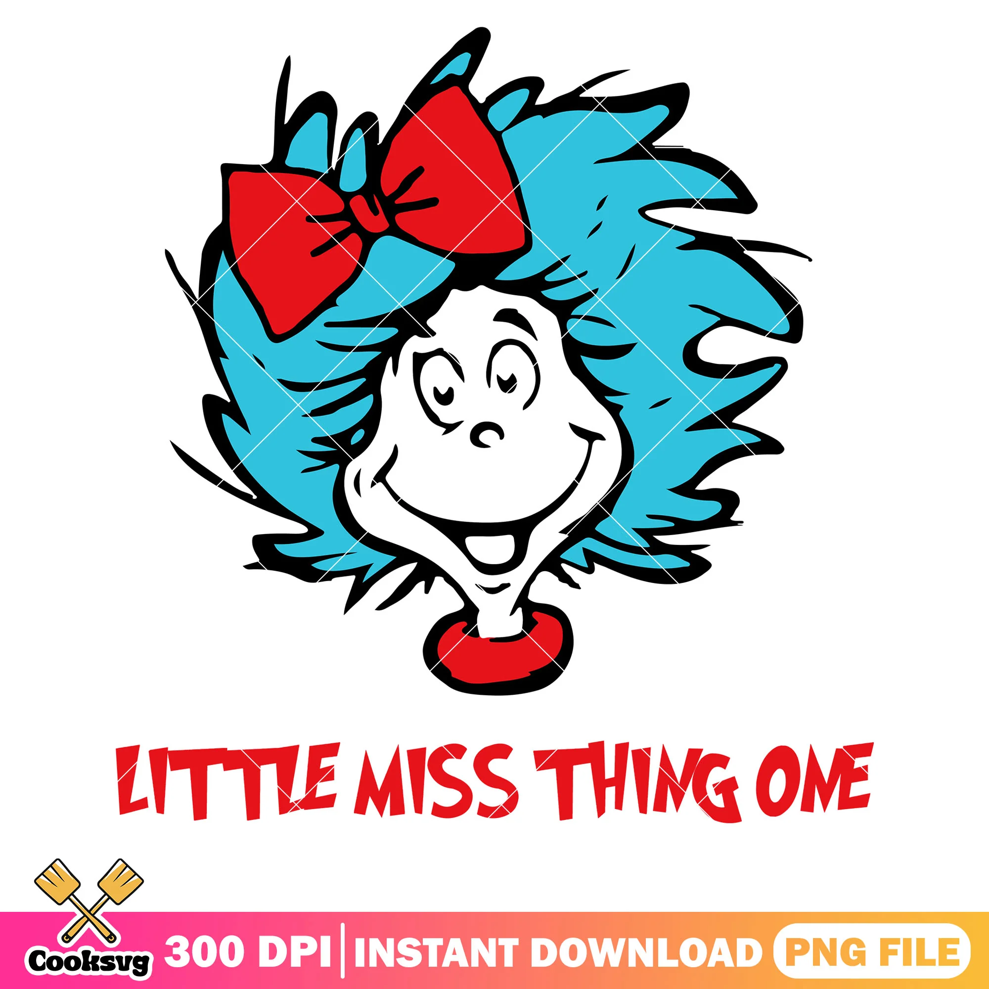 Little miss thing one dr seuss png, little miss thing png