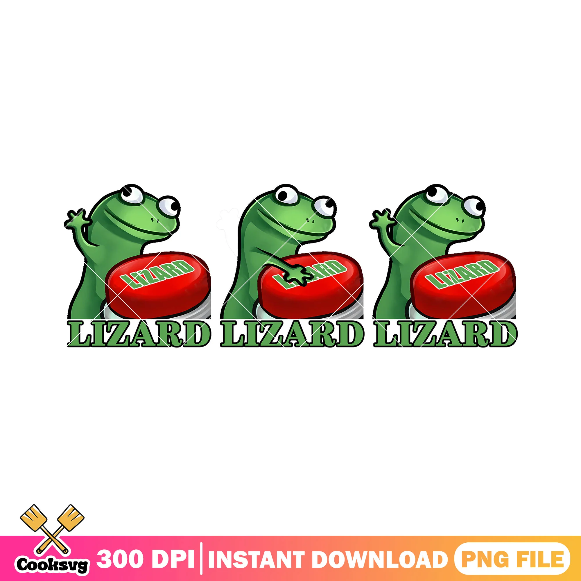 Lizard and red button png, lizard meme png, funny lizard png