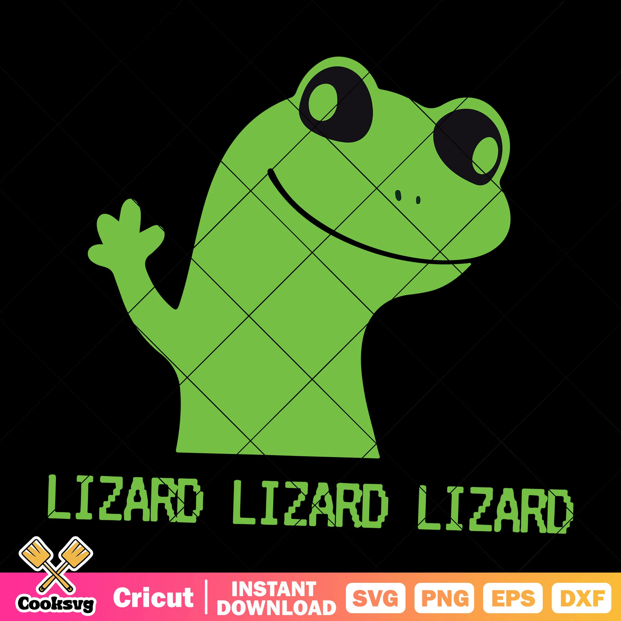 Lizard meme hello svg, lizard lizard lizard svg, meme lizard svg