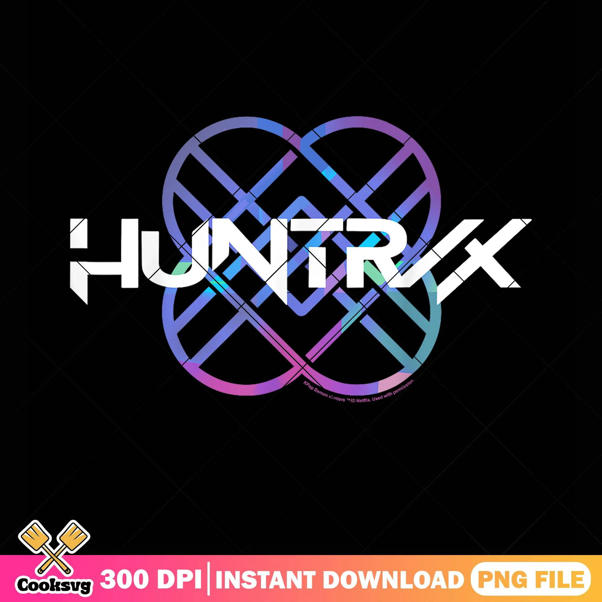 Logo band huntrix png, huntrix logo png, huntrix kpop png