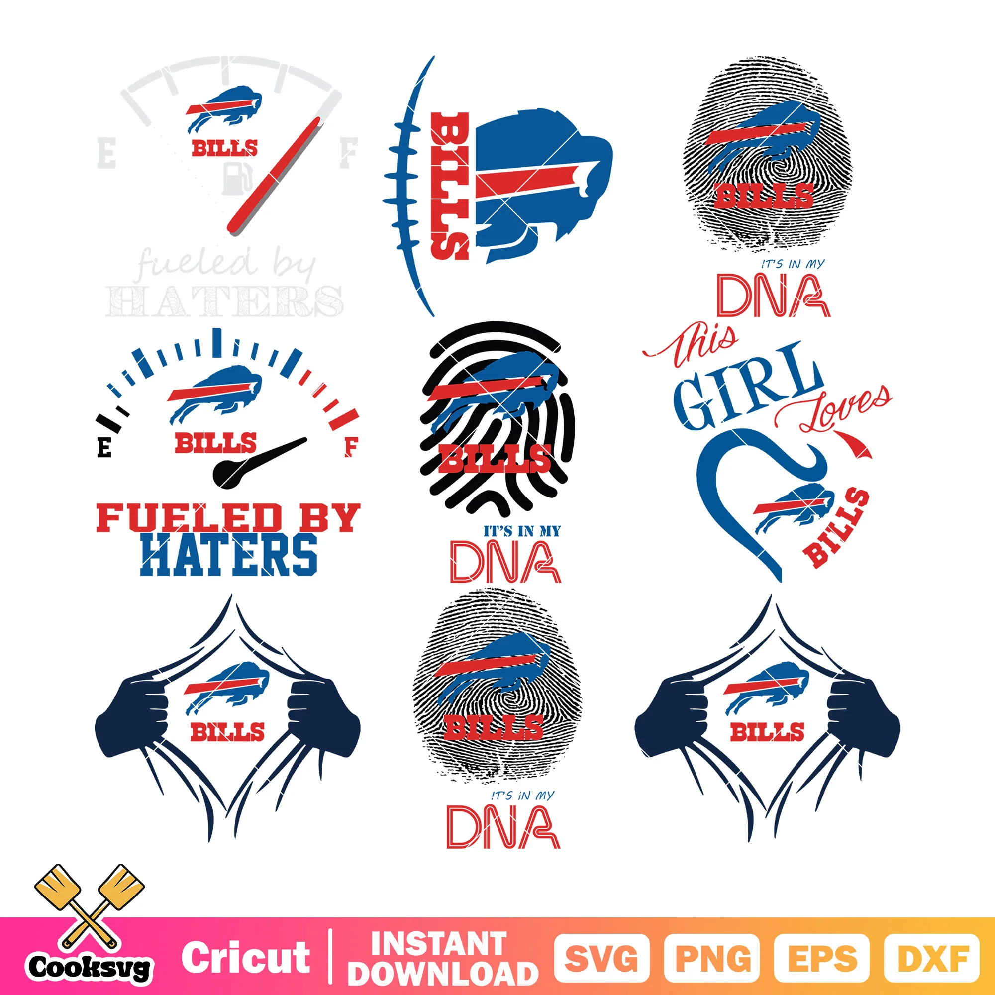 Logo Bills buffalow bundle svg, dna bundle svg, buffalow bundle svg