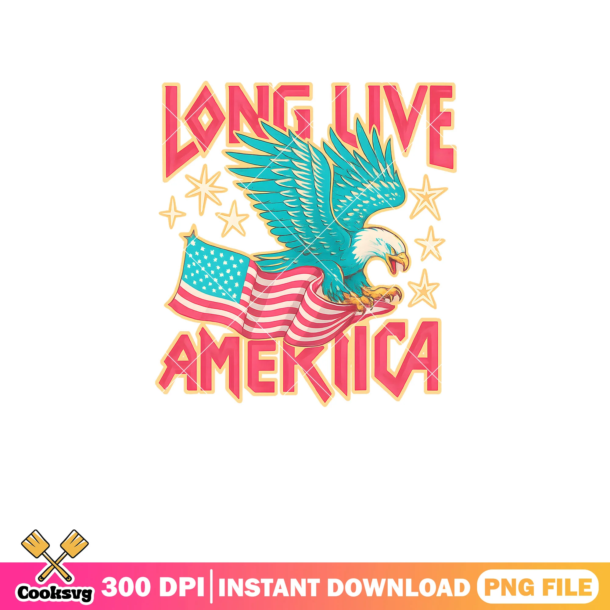 Long live america eagles png, america eagle png, america flag png
