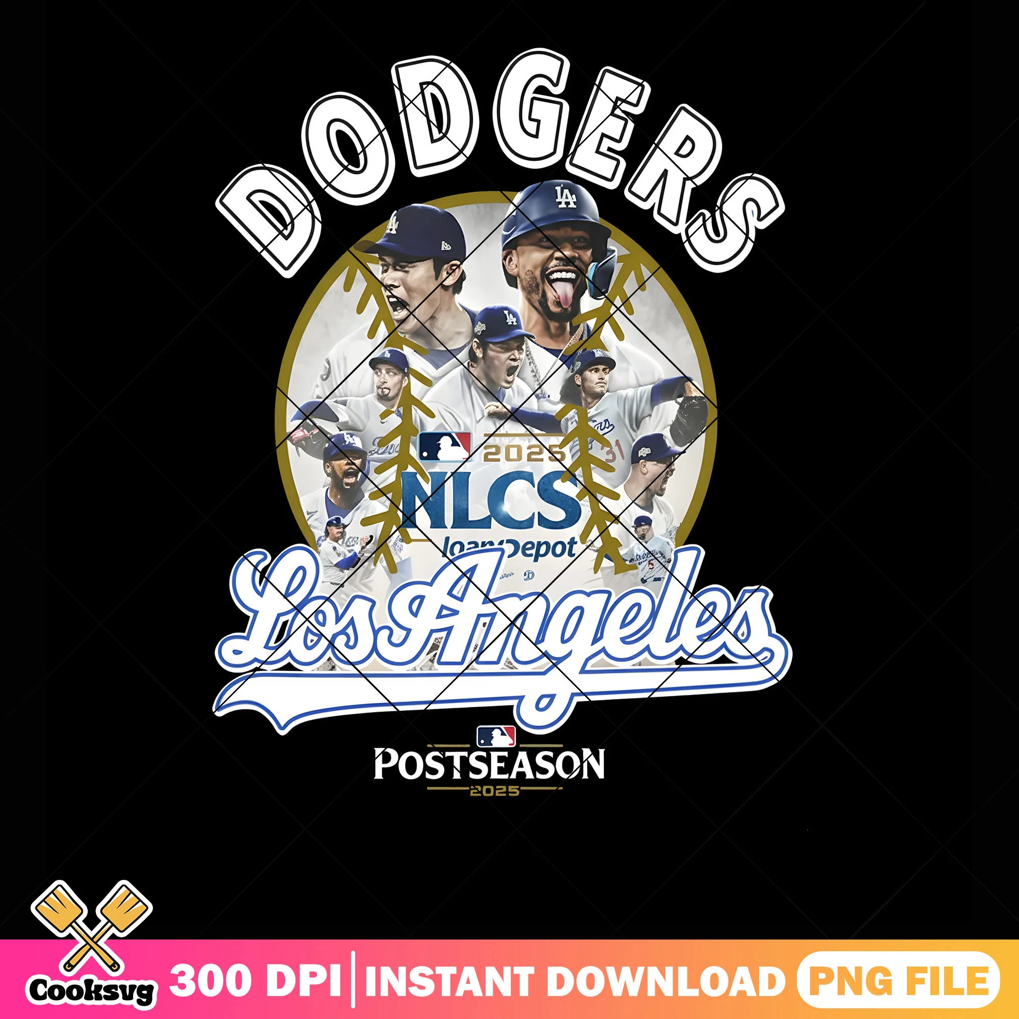 Los angeles postseason png, nlcs png, Los angeles dodgers png