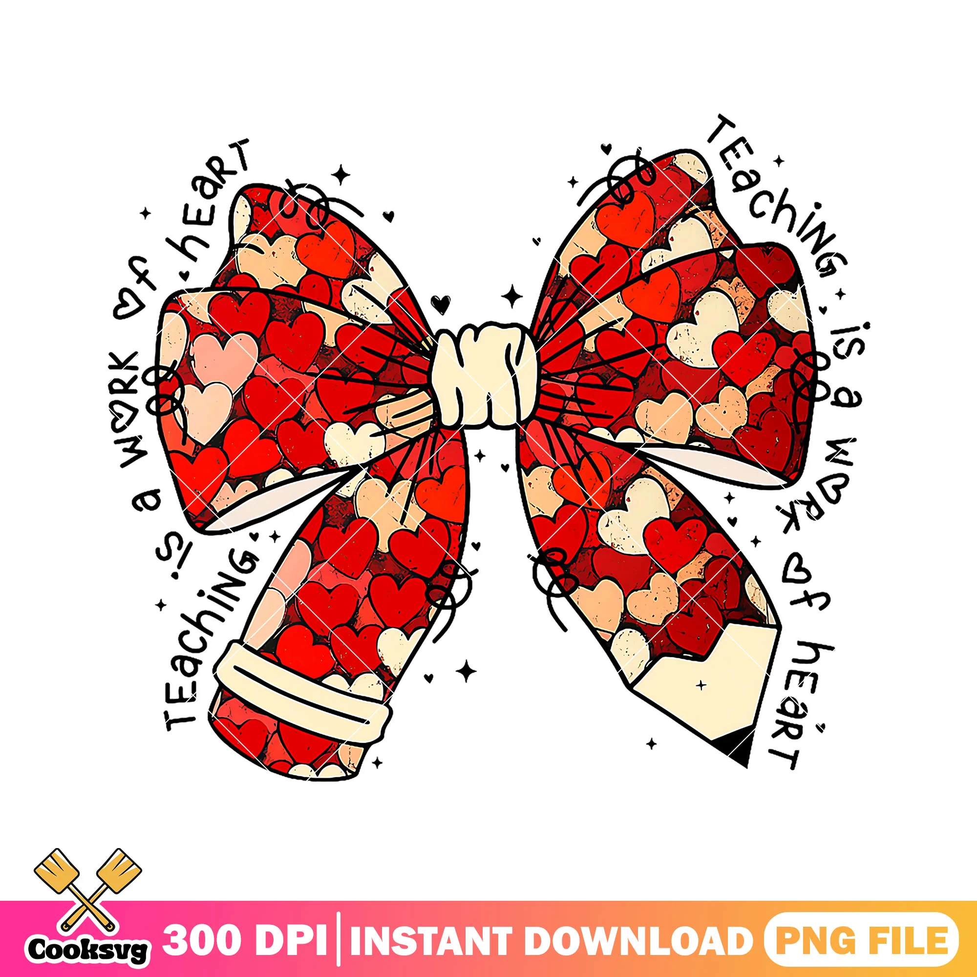 Love bow file design png, red bow png, going back to school png