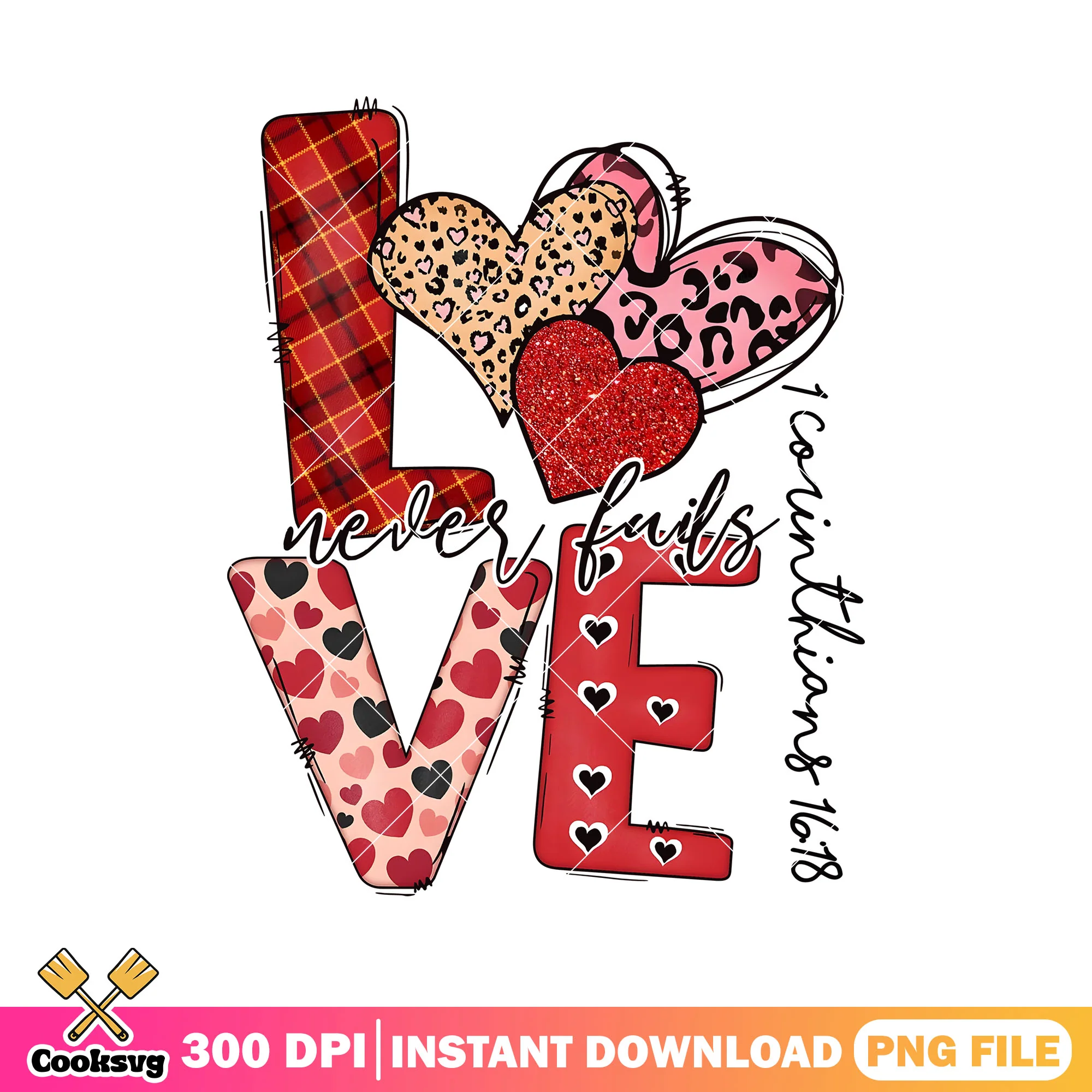 Love never fails valentine day png, love valentine png, valentine png
