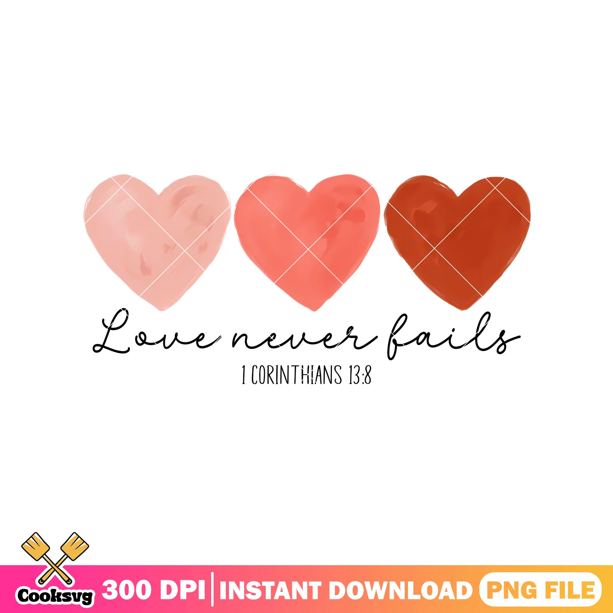 Love never fails valentine png design, love valentine png