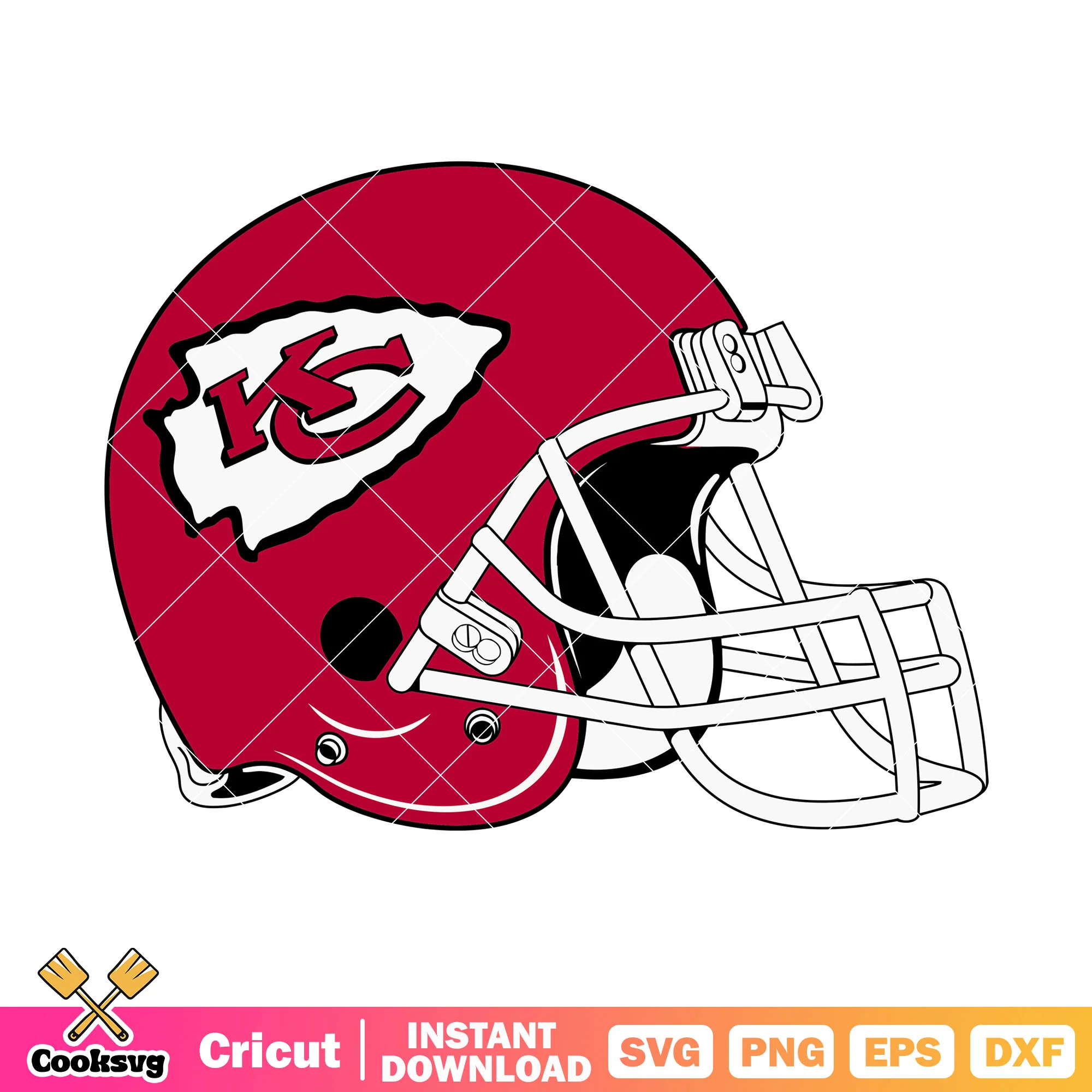 Love red helmets svg, Travis Kelce svg, Kansas city chief svg