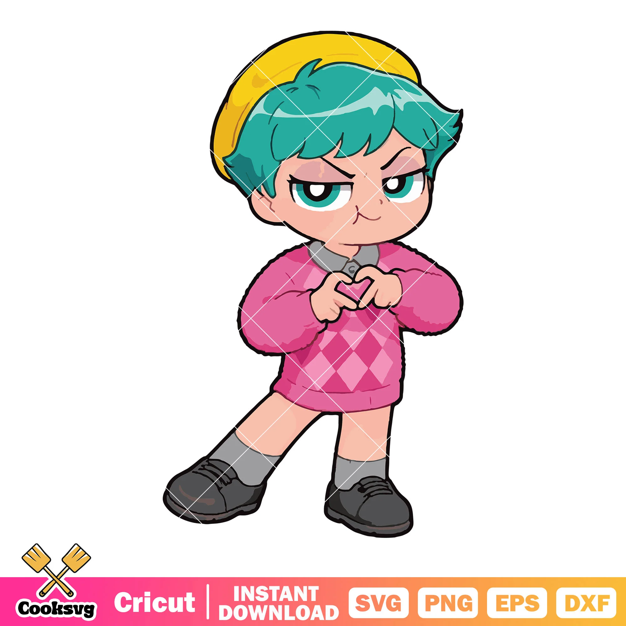 Love shot baby chibi svg, love saja boys svg, baby saja svg