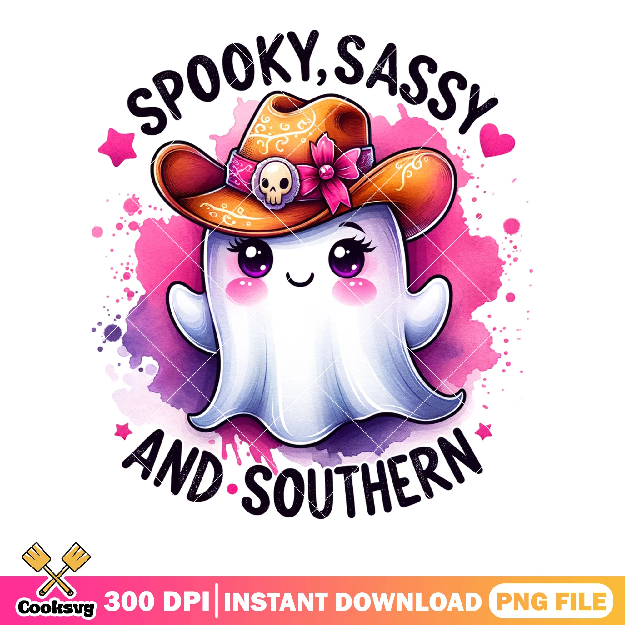 Lovely cowboy baby girl png, ghost costume png, scary halloween png