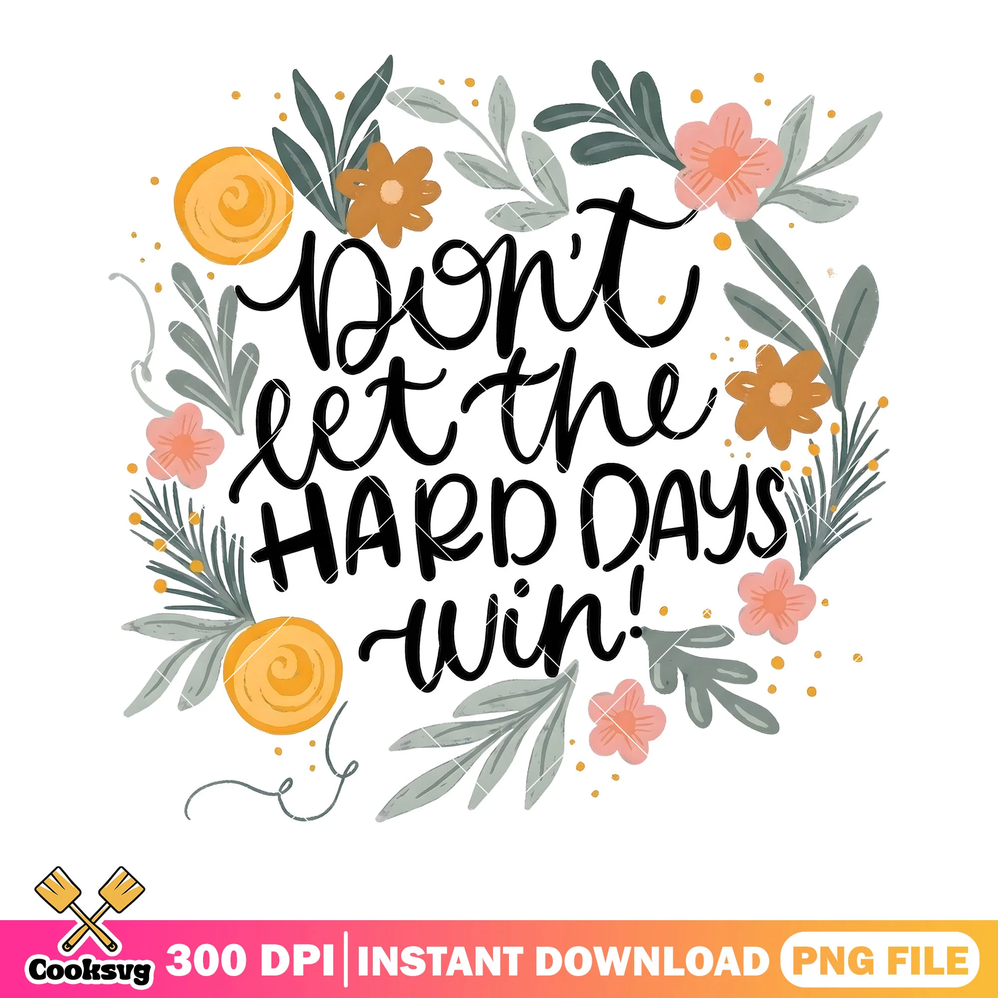 Lovelyday flower poster png, spring vibes png, flower design png