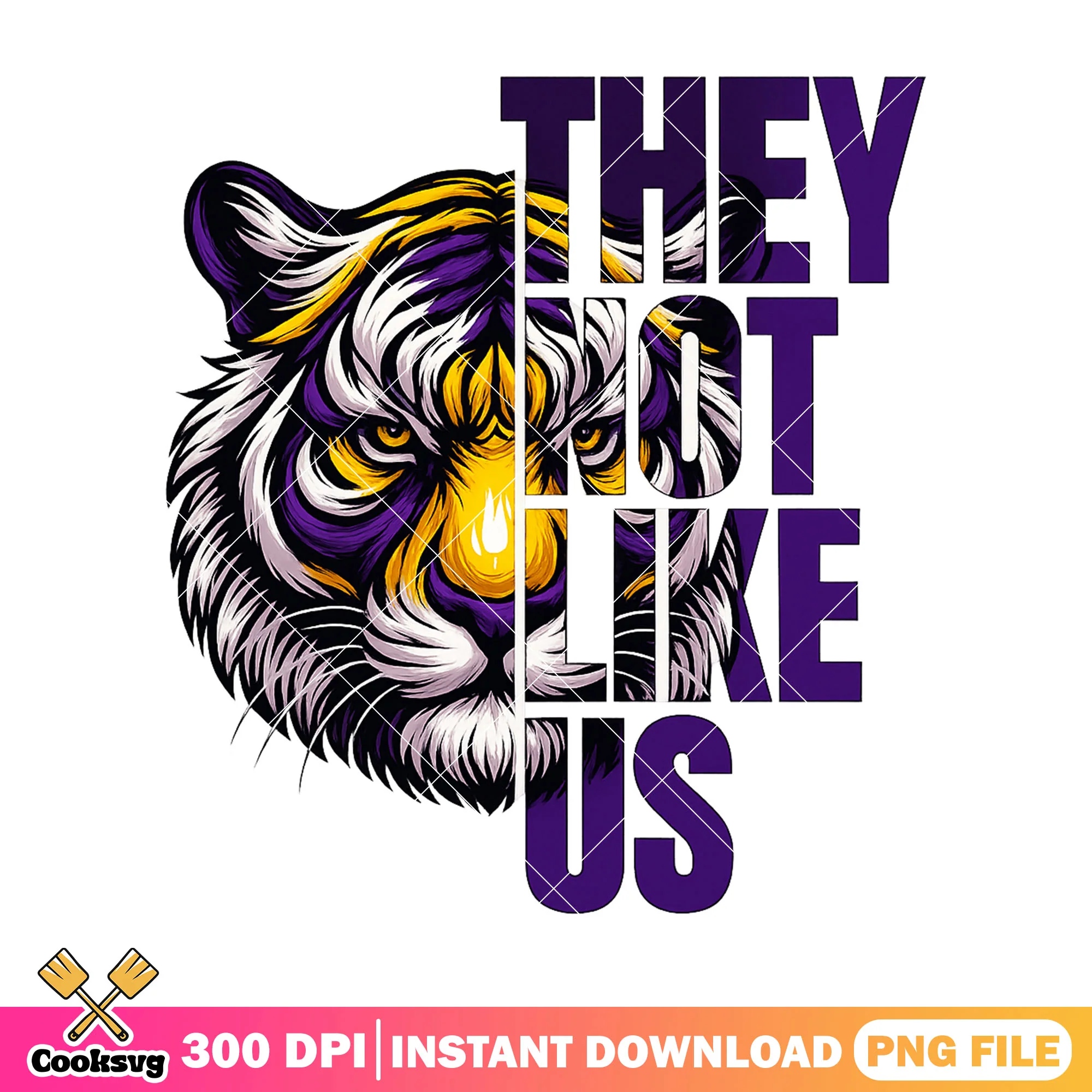 Lsu tiger not like us png, lsu tiger png, they not like us png