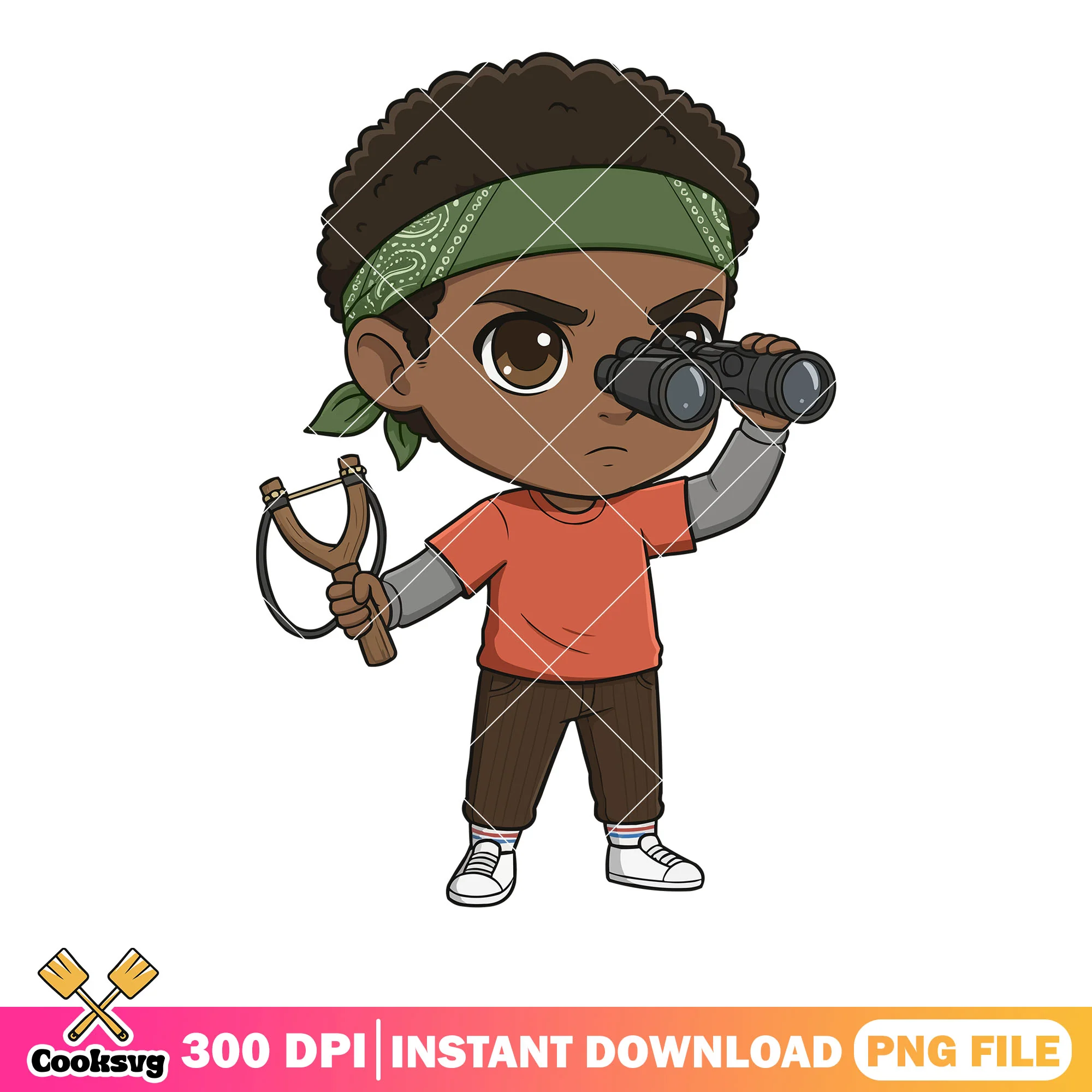 Lucas black chibi png, stranger things png, netflix movies png