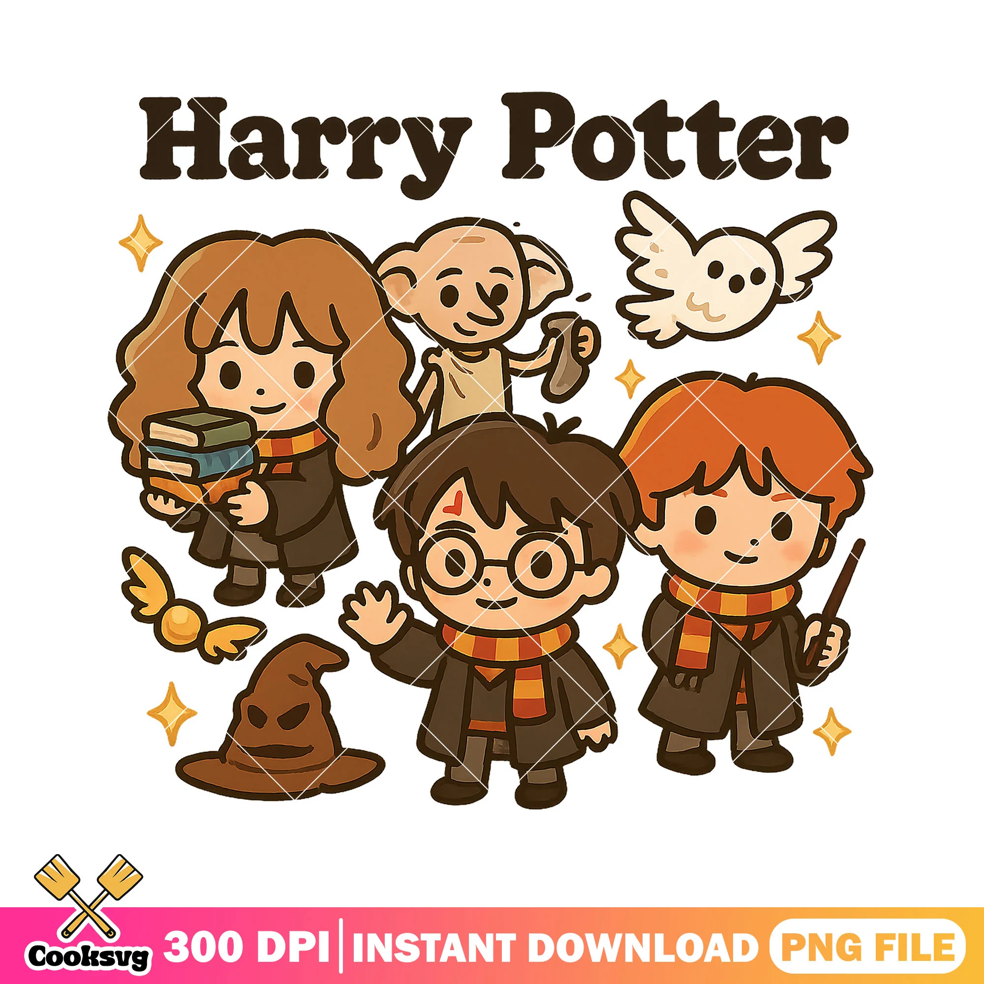 Magical creatures fear png, harry potter png, happy halloween png