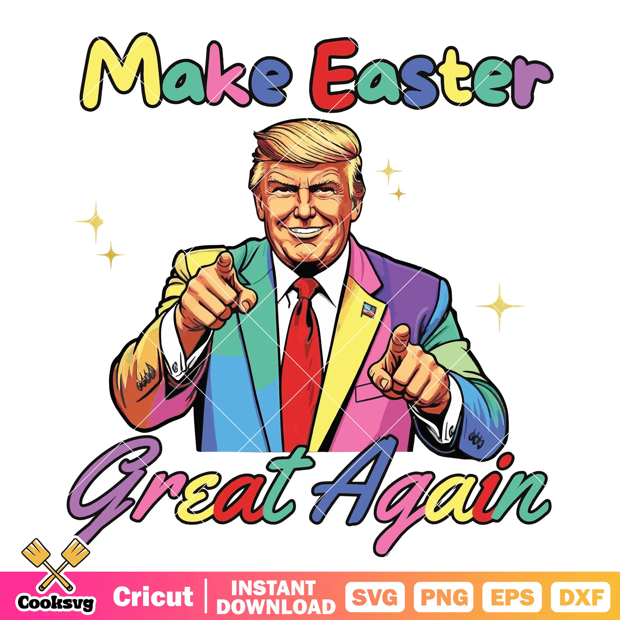 Make easter great again trump svg, make america great again svg
