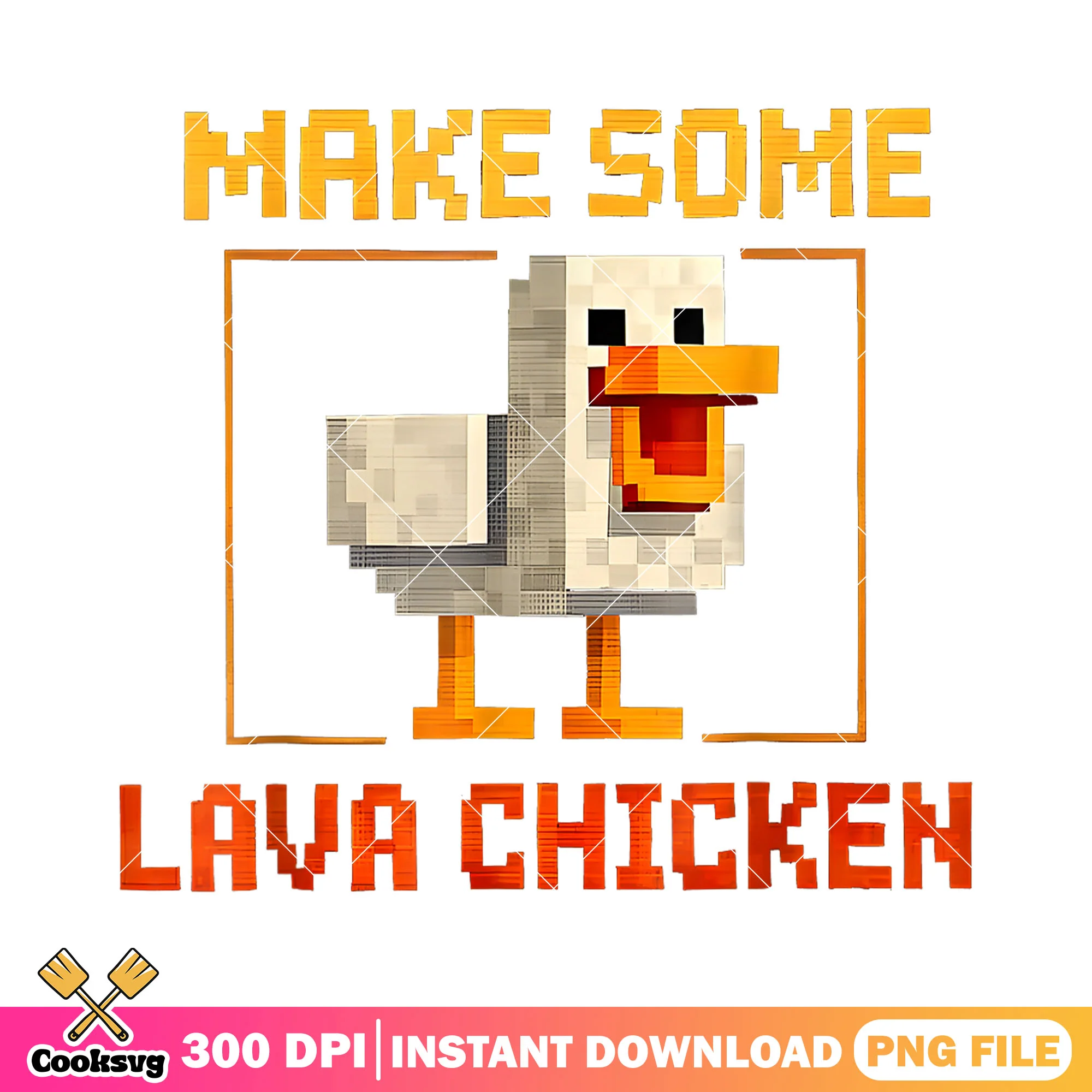 Make some lava chicken minecraft png, lava chicken png, minecraft movie png