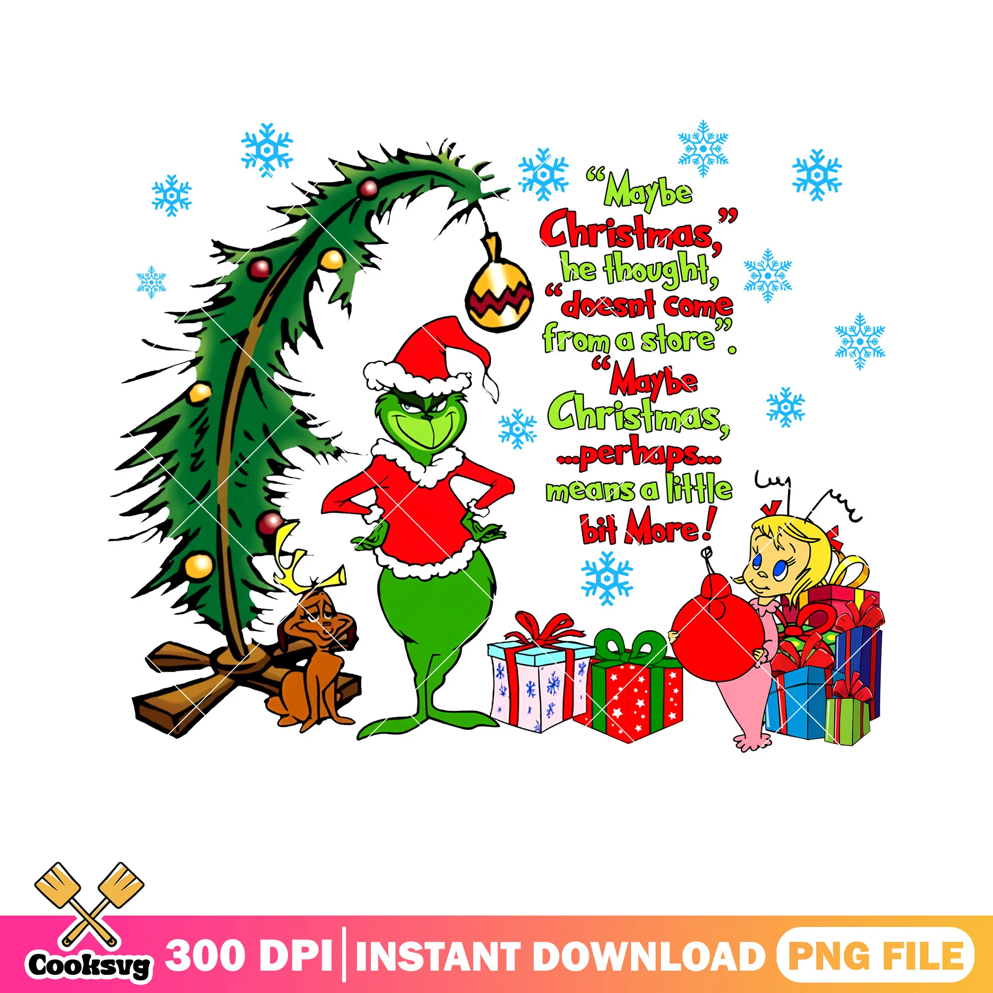 Maybe christmas he thought doesnt come from the store png, christmas png