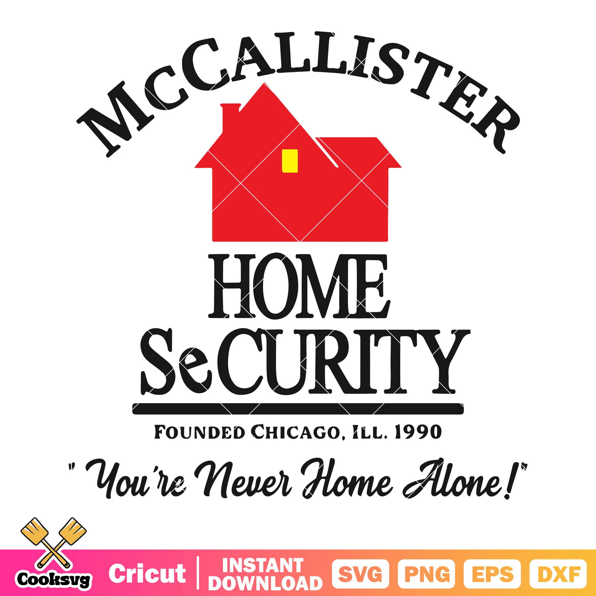 Mccallister home security svg, you are never home alone svg