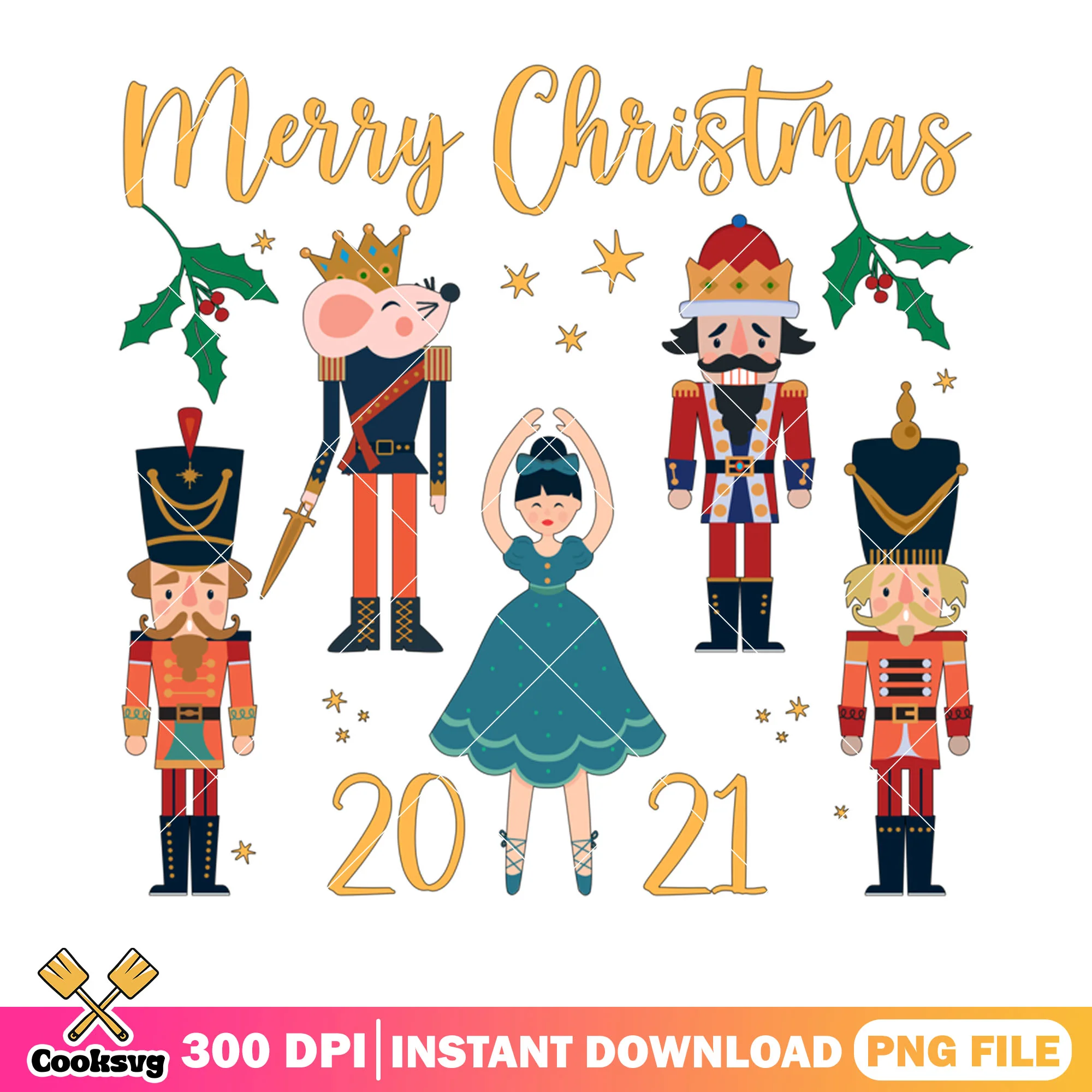 Merry christmas 2021 png, merry xmas png, sugar plum fairy png