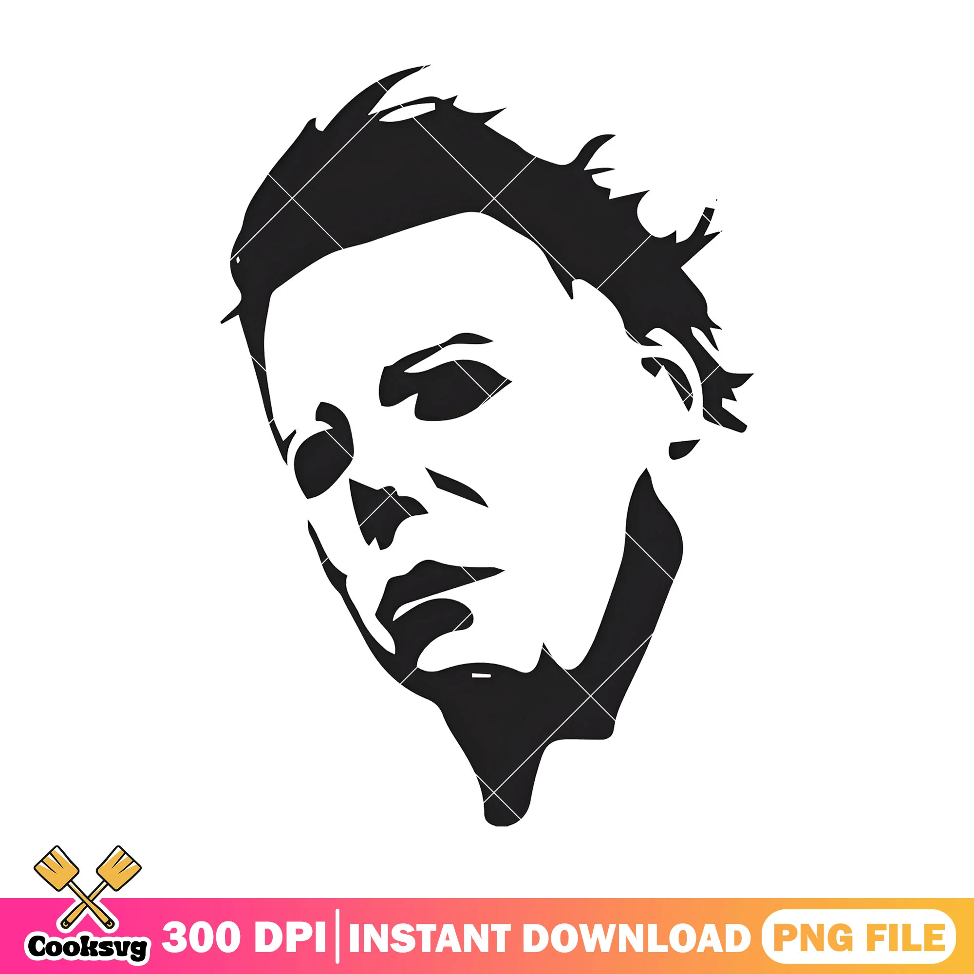 Michael myers black drawing design png, scaary movie png